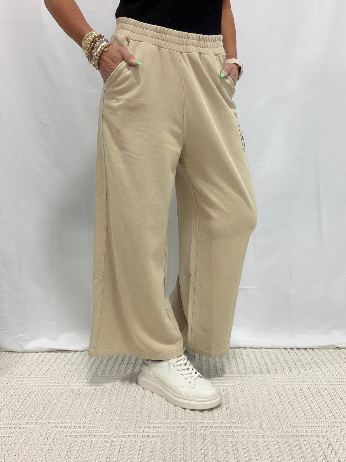 Best Friends Wide Leg Pants In 2 Colors