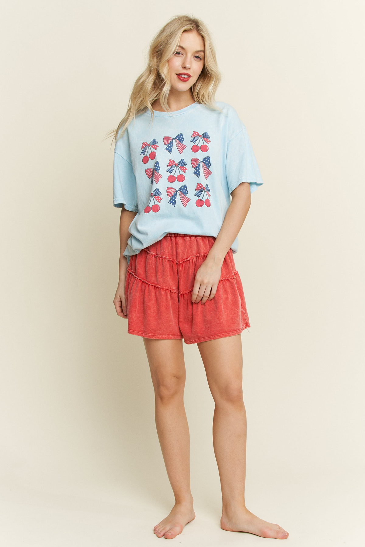 Easy Going Afternoon Ruffle Mini Shorts In 2 Colors