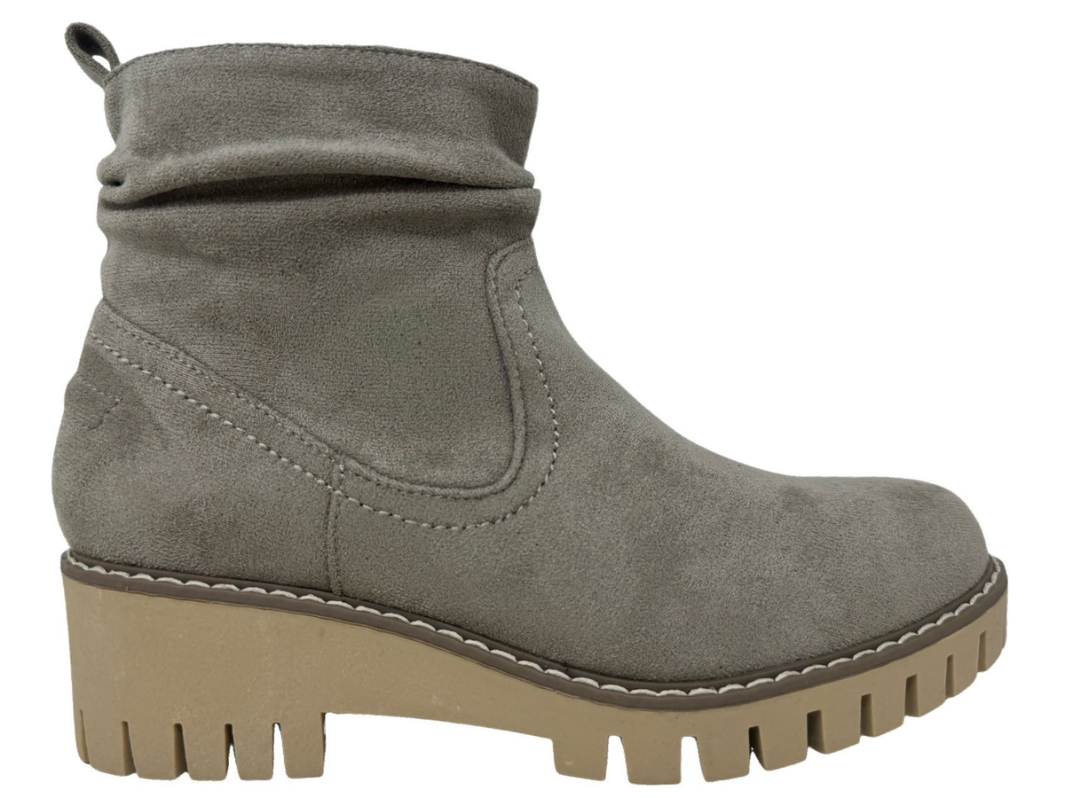 Dashing Slouched Casual Boot In Grey