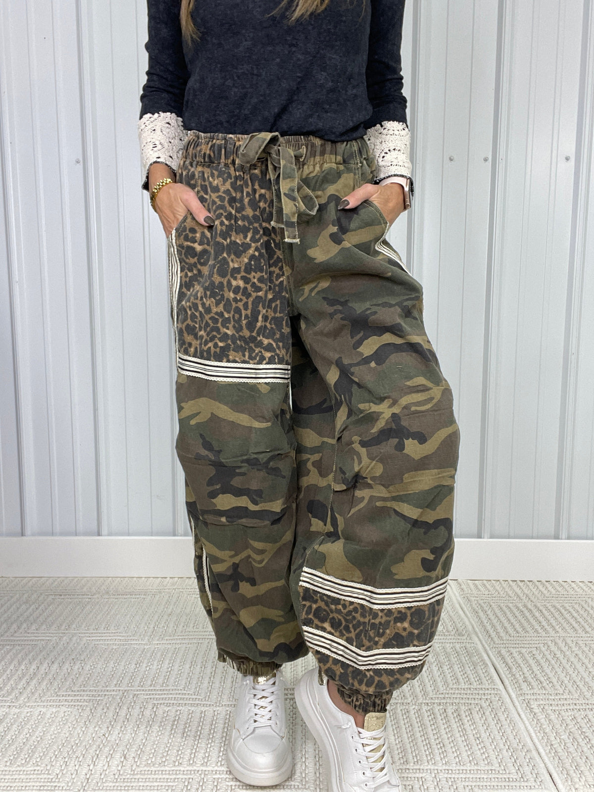 POL Looking Back Roomy Jogger Pants In 2 Colors