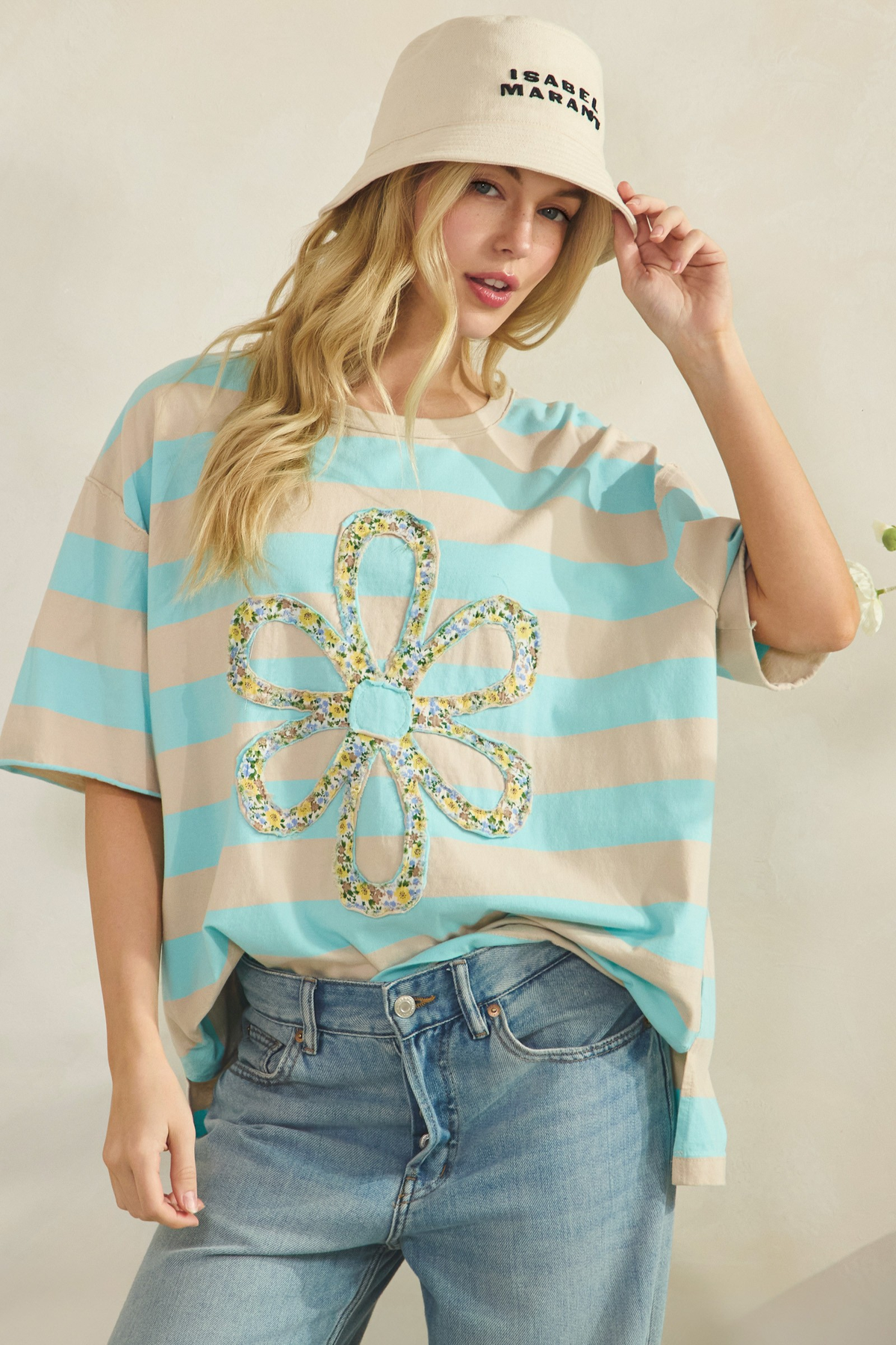 See It Through Striped Short Sleeve Top In 2 Colors
