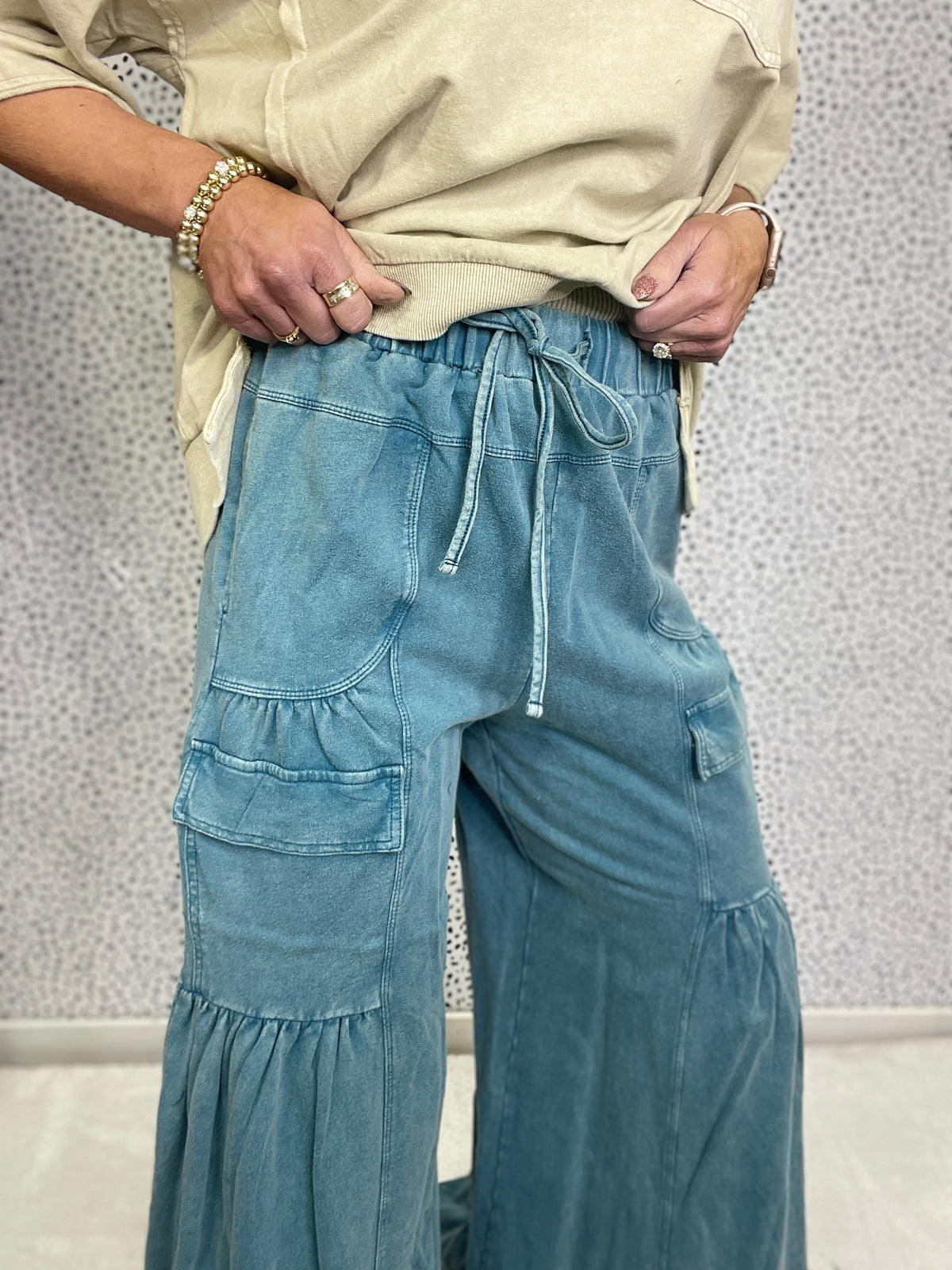 Reaching Out Mineral Washed Pants In 5 Colors