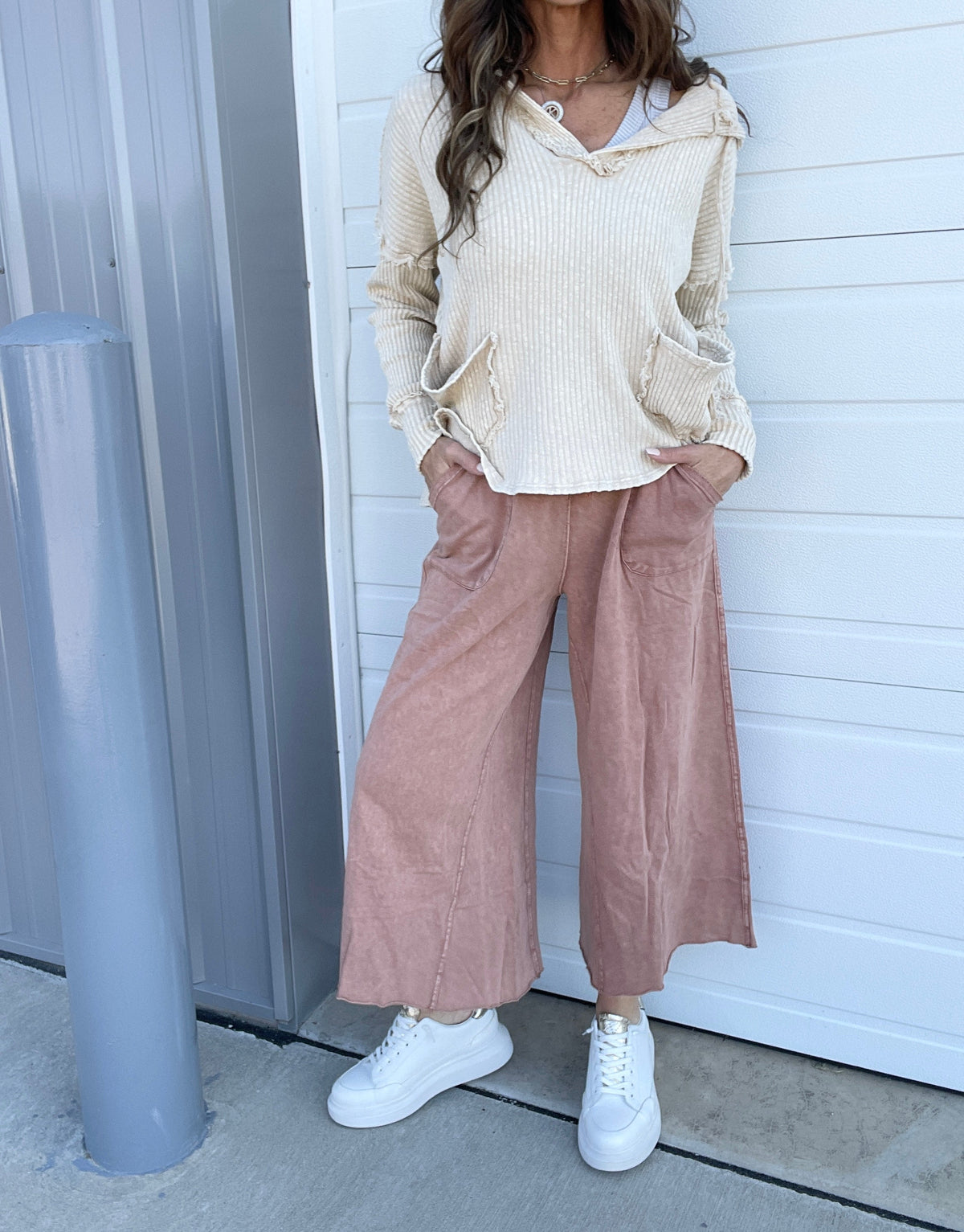 In Style Terry Knit Crop Pants In 11 Colors