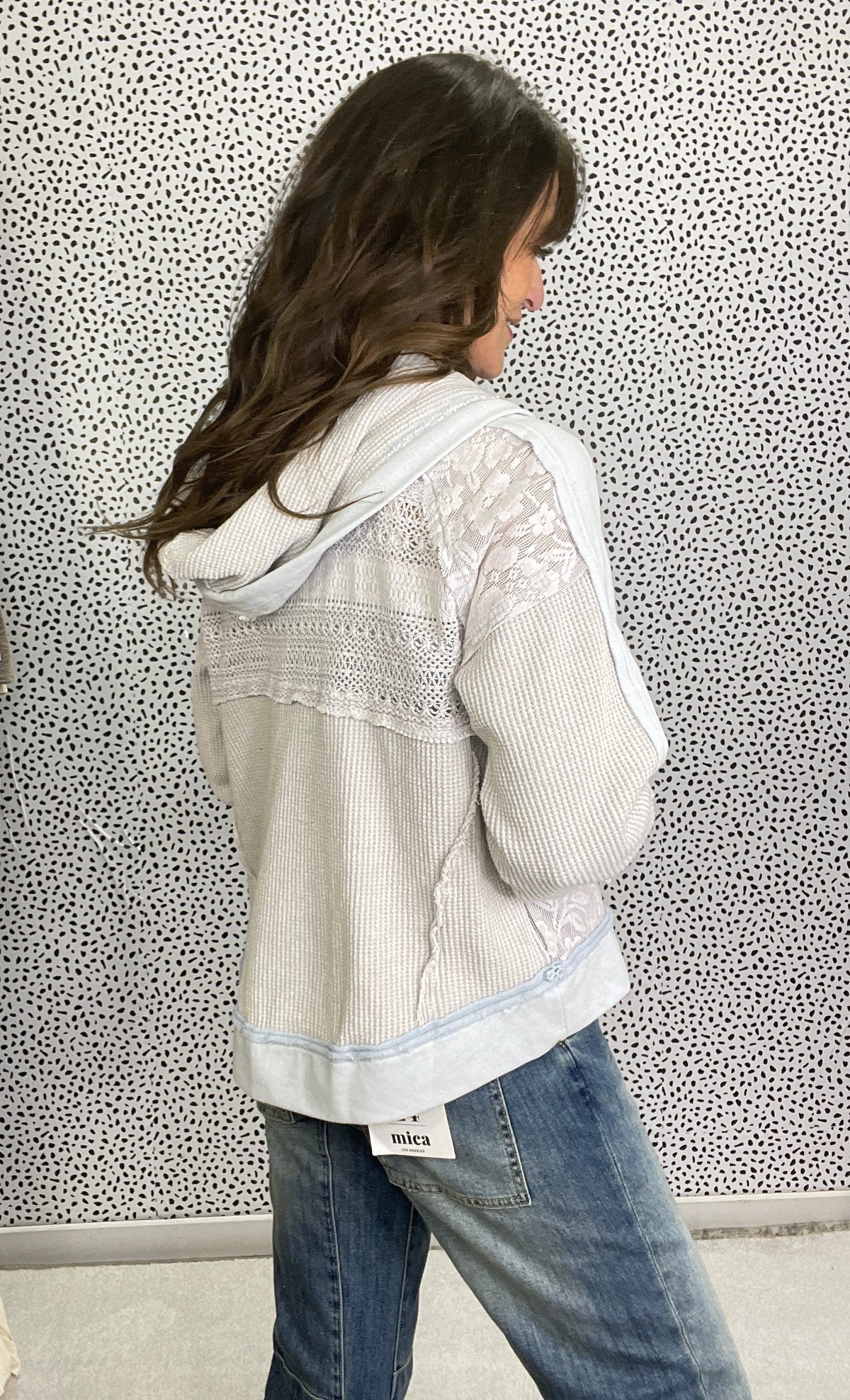 Oli & Hali Delicate Dreams Washed Zip Up Jacket in 2 Colors
