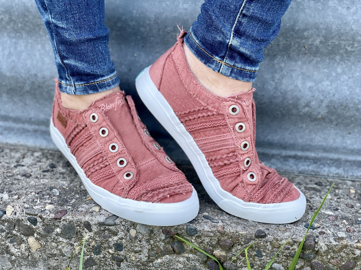 Blowfish Parlane Baked Clay, Pink & Sky Blue Canvas Sneaker- 3 colors *Final Sale*