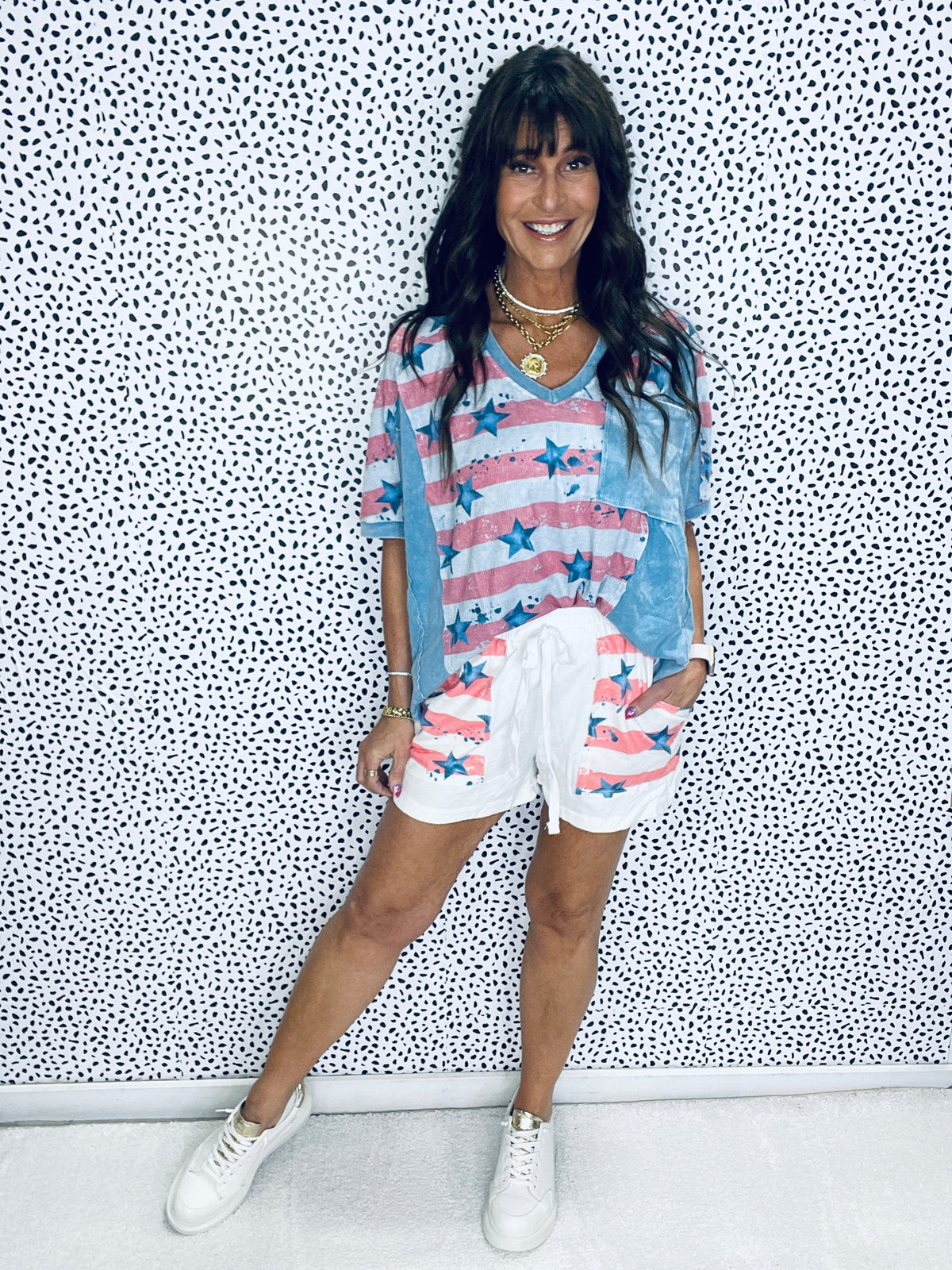 Americana Blitz Pocket Shorts In 2 Colors