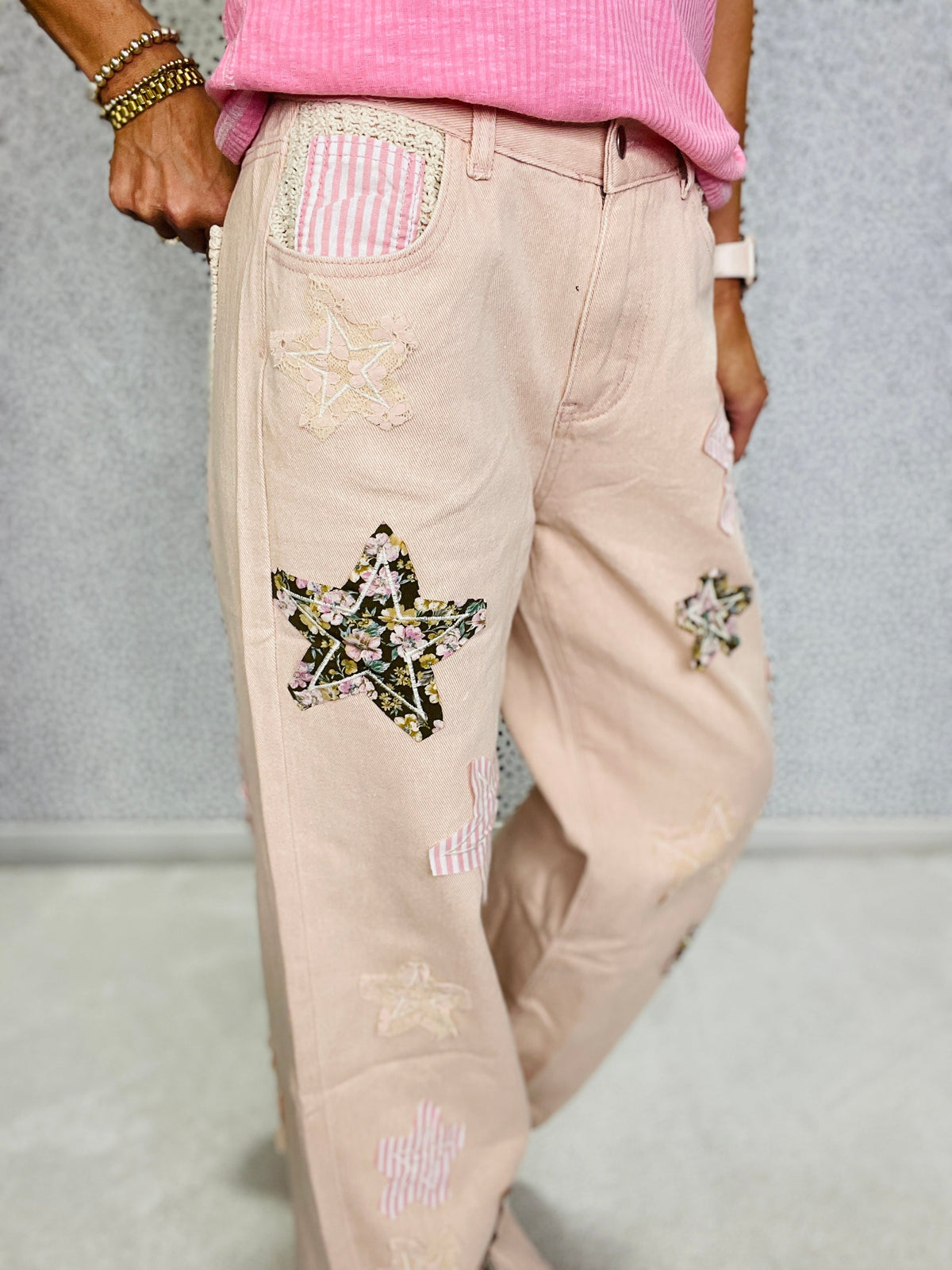 POL Stellar Ease Wide-Leg Denim Pants In 2 Colors *Final Sale*
