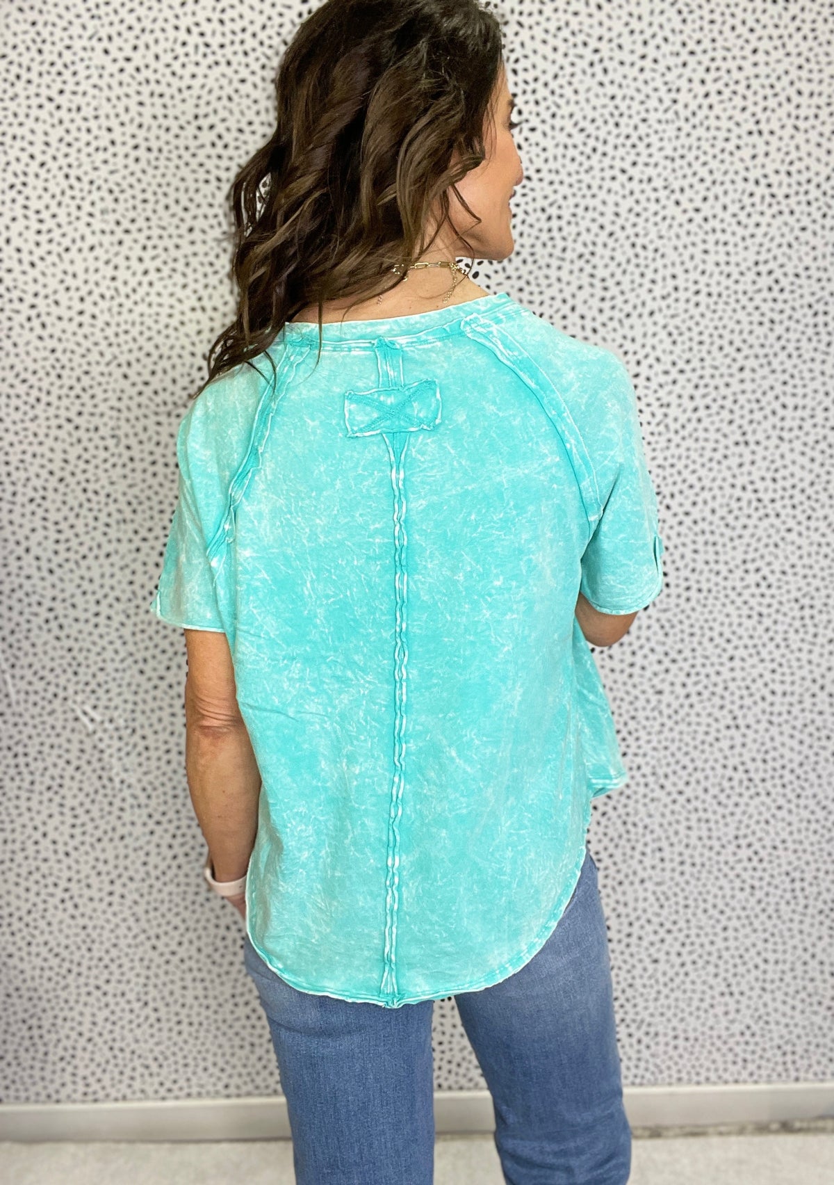 Summer Dreaming Crinkle Washed Raglan Sleeve Top In 3 Colors *Final Sale*