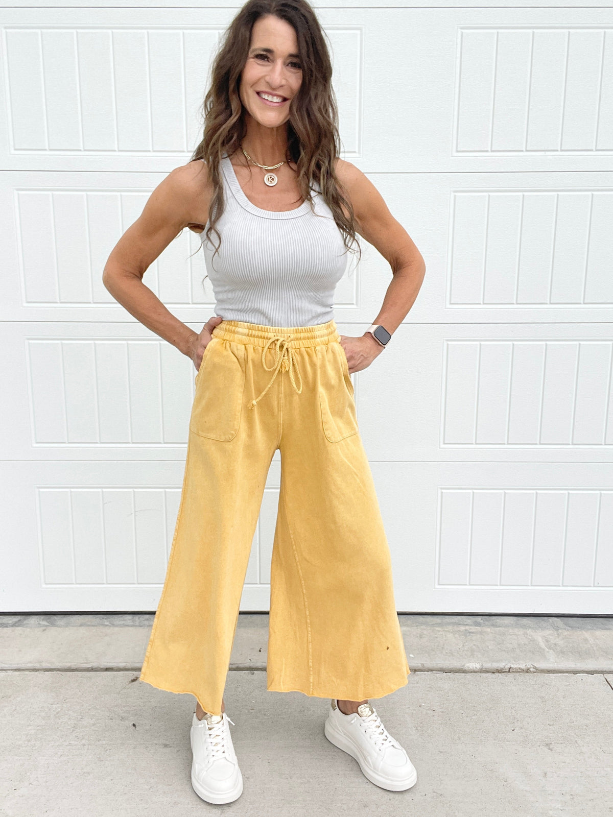 In Style Terry Knit Crop Pants In 11 Colors