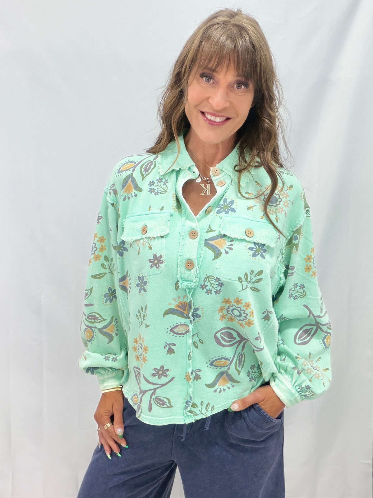 Wildflower Whisper Mineral Wash Top In 6 Colors
