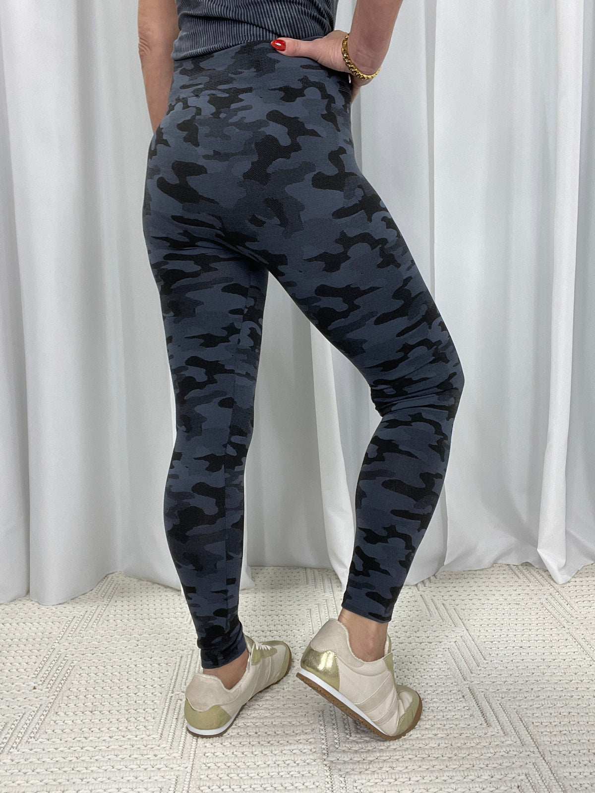 Staying In Comfort Patterned Fleece Lined Leggings In 2 Colors *Final Sale*