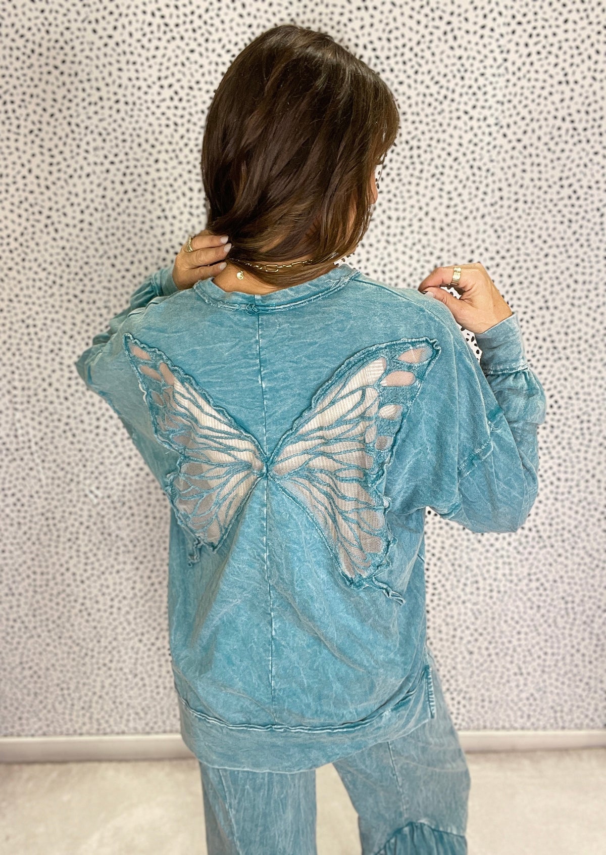 Butterfly Breeze Long Sleeve Top In 3 Colors