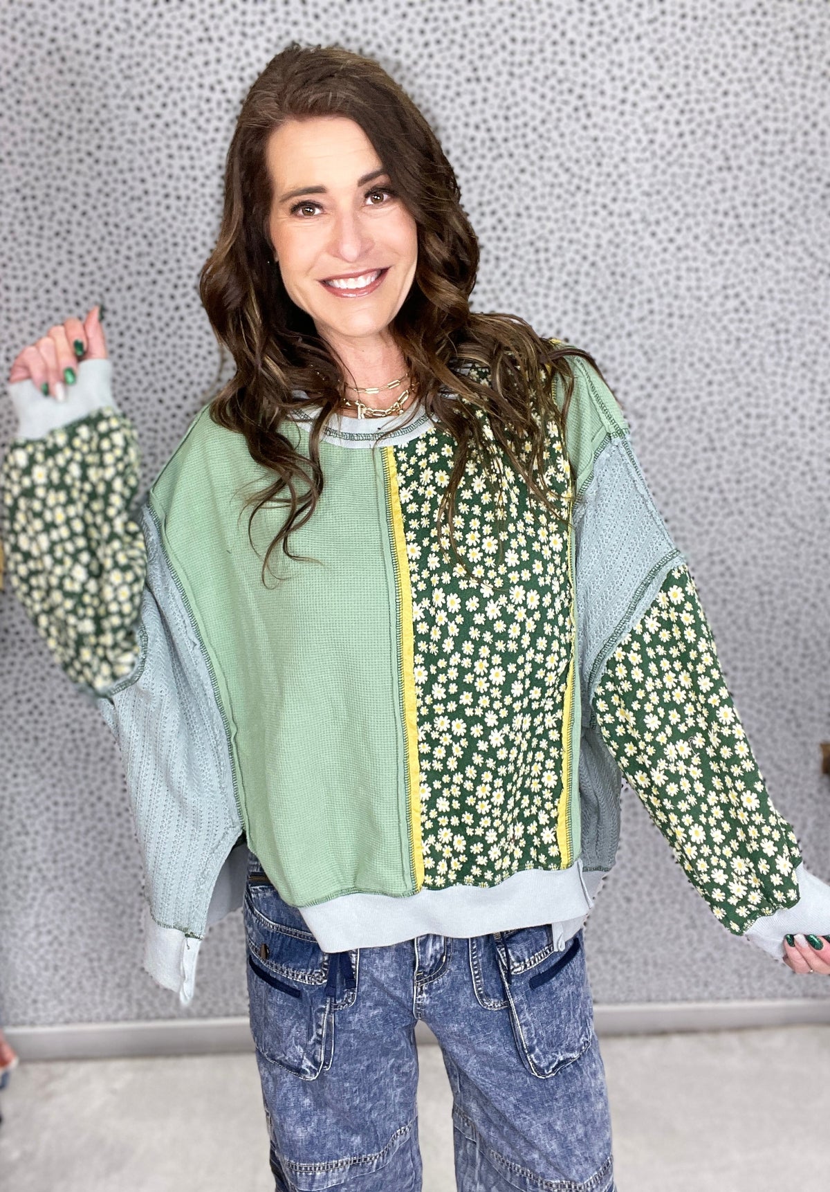 POL Everyone Everywhere Balloon Sleeve Top In 2 Colors *Final Sale*