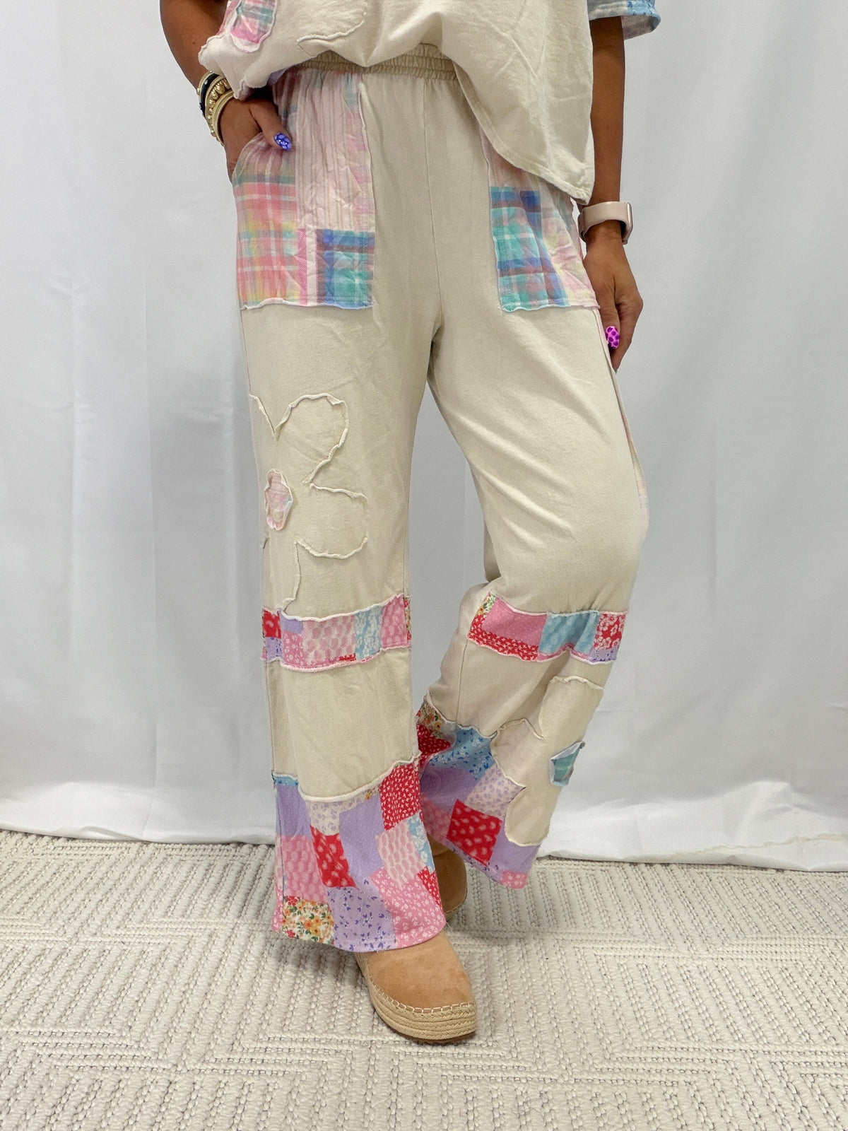 Chasing Daisies Plaid Bandana Pants In 4 Colors