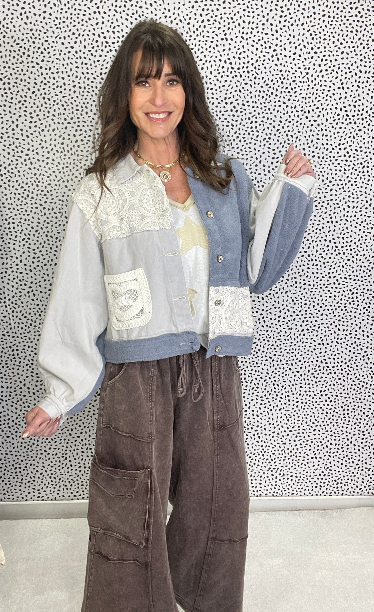 POL Faint Moonlight Crochet Detail Jacket In 3 Colors *Final Sale*