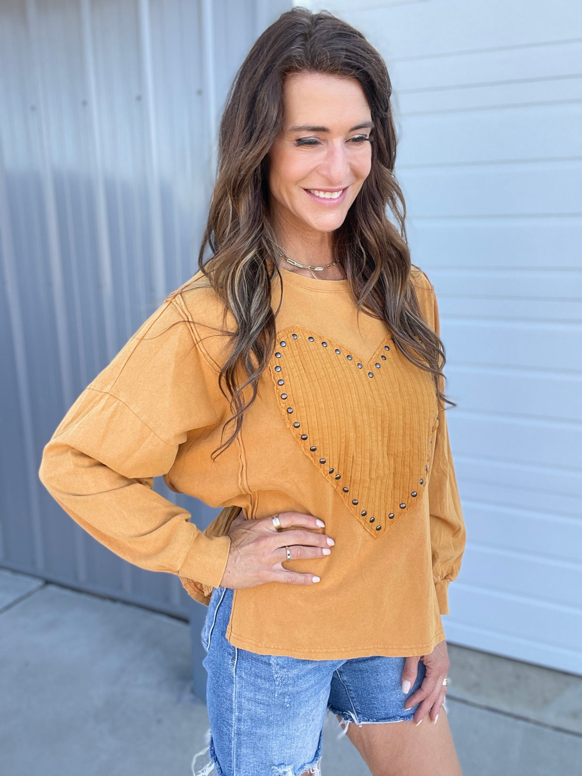 Heart's Desire Terry Pullover Top In 3 Colors: Camel, Ecru, Mauve, *Final Sale*