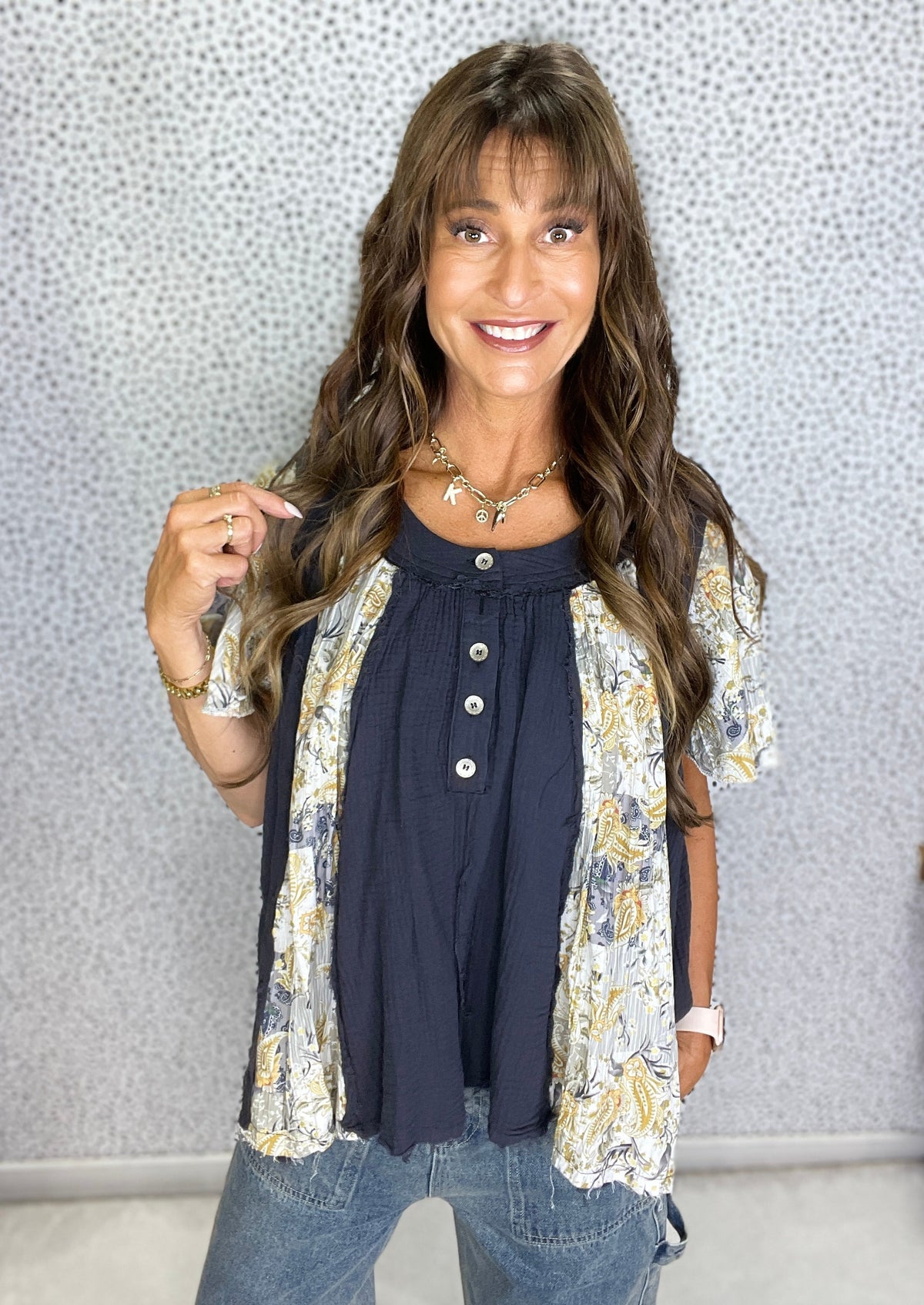 POL Surprise Ruffle Short Sleeve Printed Top In 3 colors