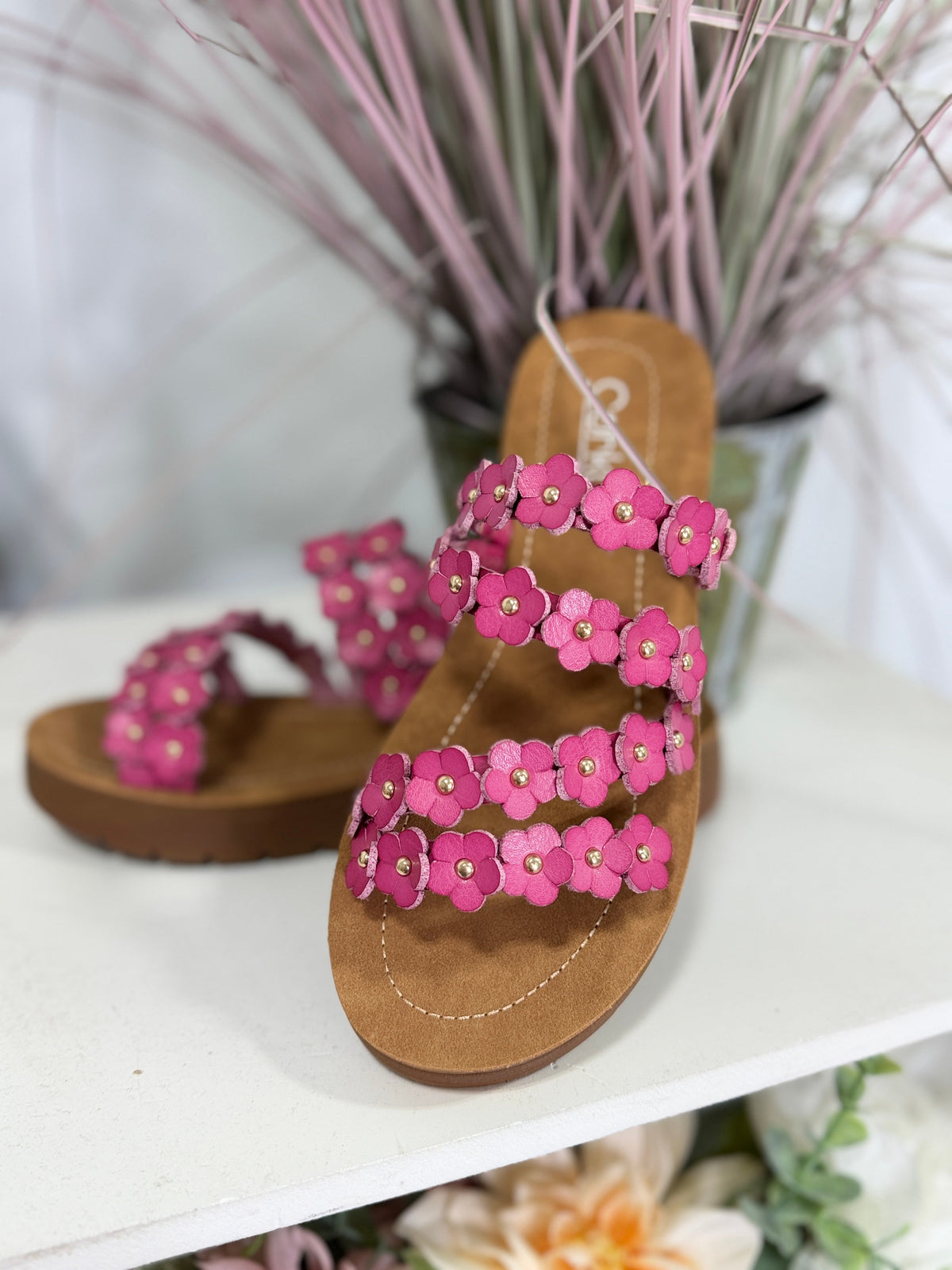Corkys Garden Party Sandals In Pink