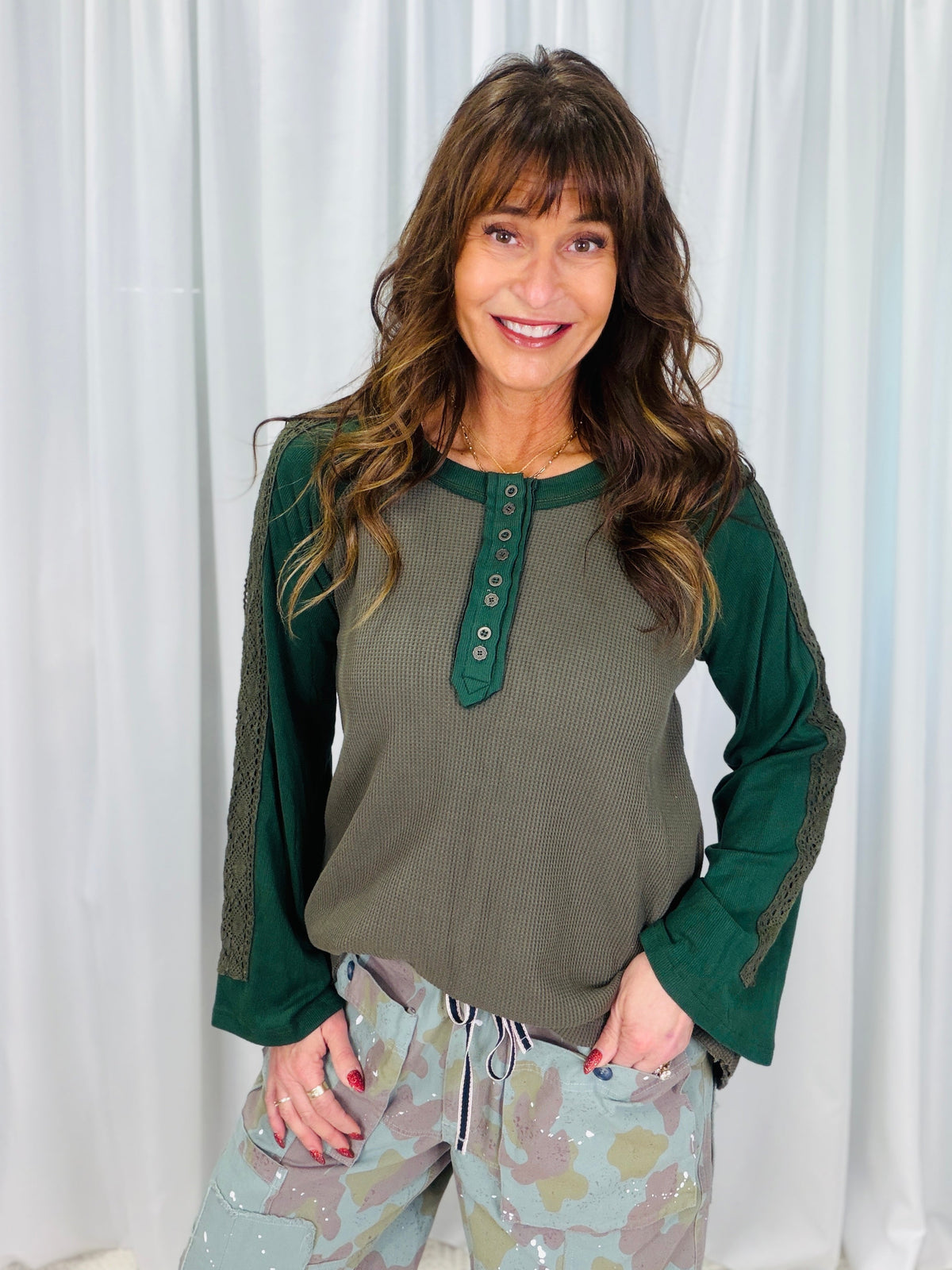 POL Up To Me Raglan Fit Long Sleeve Top In 4 Colors