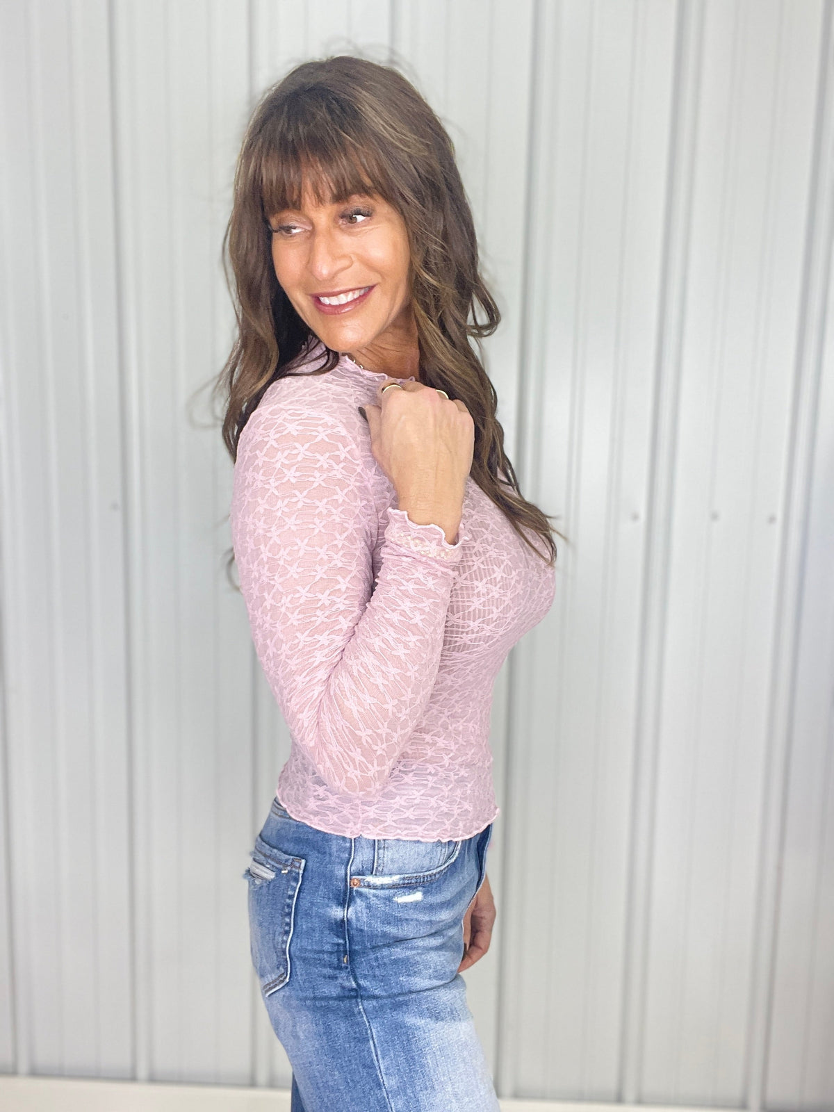 Sheer Petal Lace Top in 5 Colors *Final Sale*