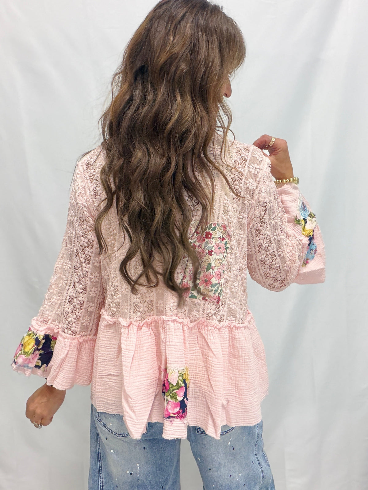 POL Bringing Sun Stretch Lace Cardigan In 3 Colors
