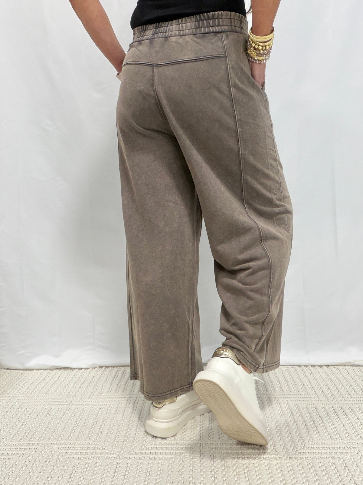 Best Friends Wide Leg Pants In 2 Colors