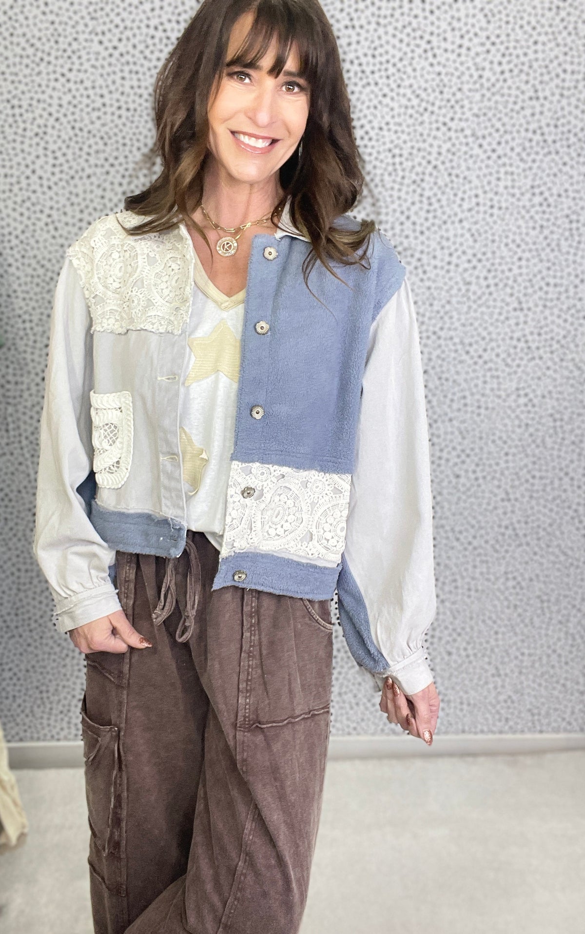 POL Faint Moonlight Crochet Detail Jacket In 3 Colors *Final Sale*