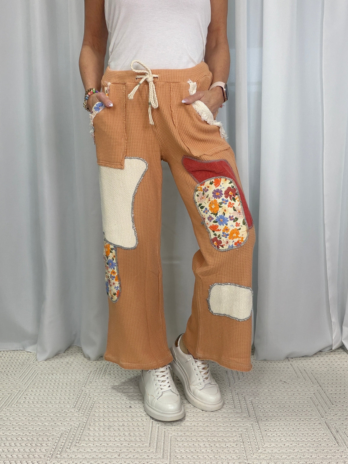 POL Relaxed Fit Thermal Pants In 2 Colors