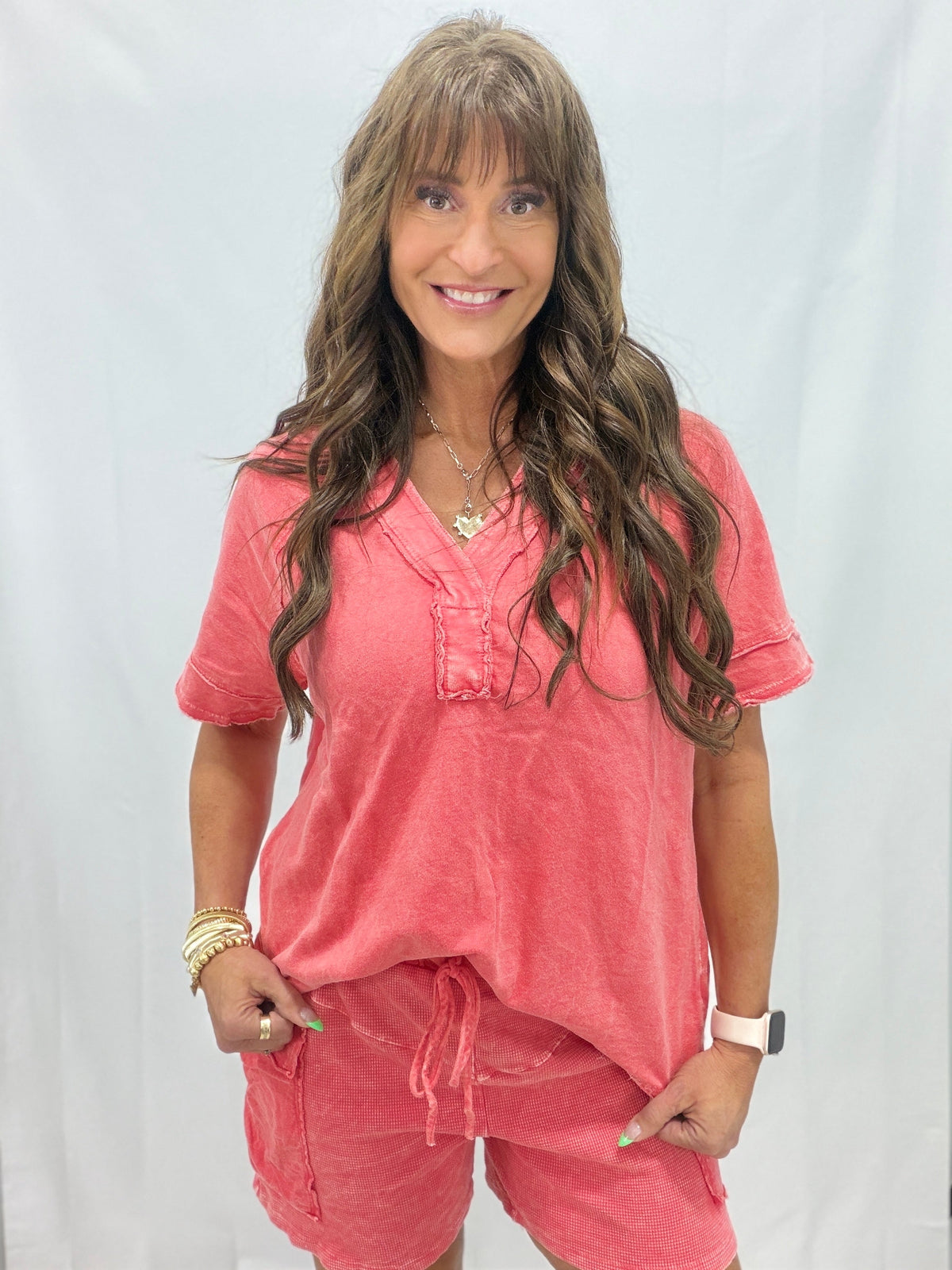 All Friends Here V Neck Top In 7 Colors