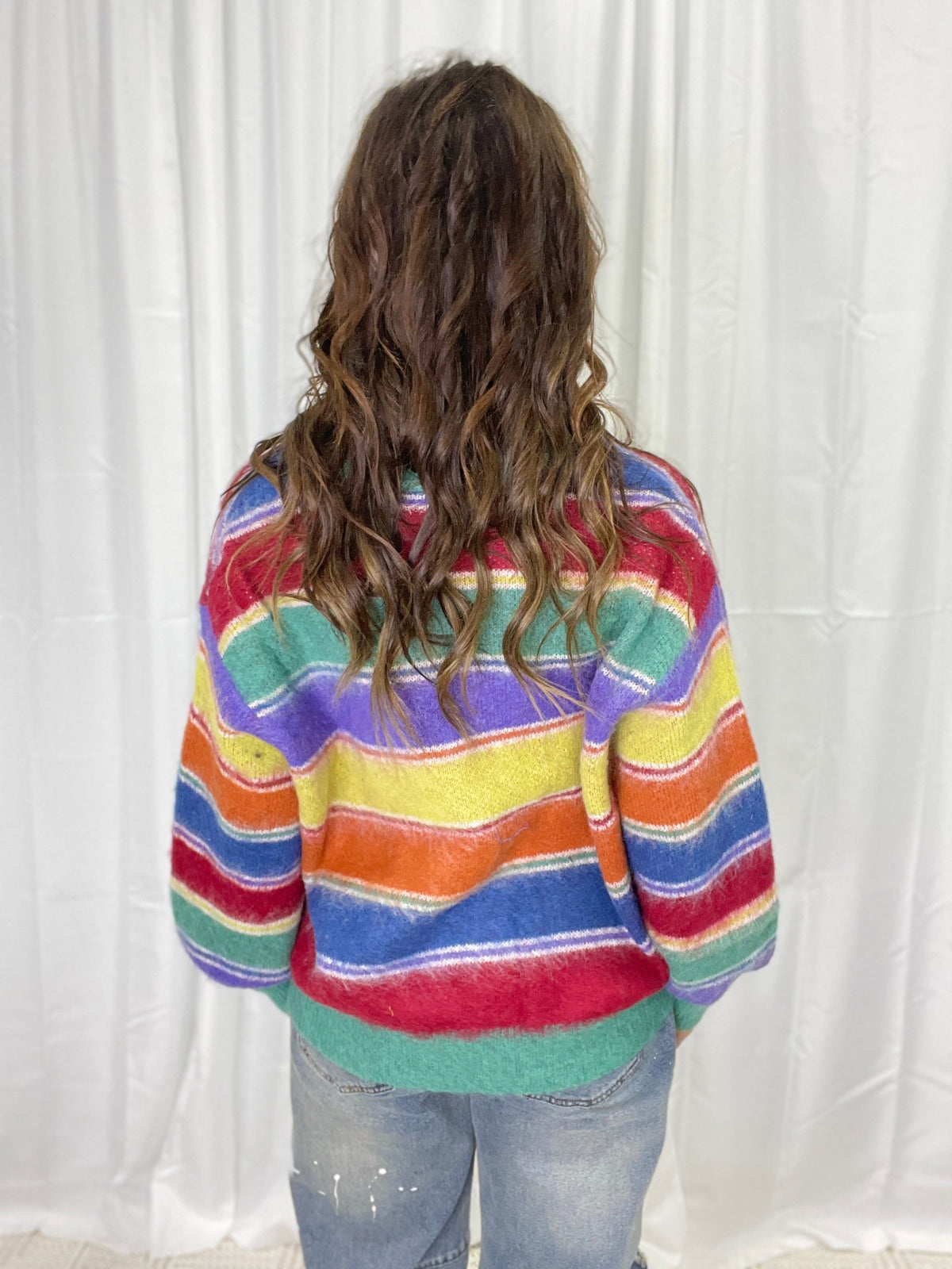 POL Kindness For All Relaxed Fit Sweater In Green *Final Sale*