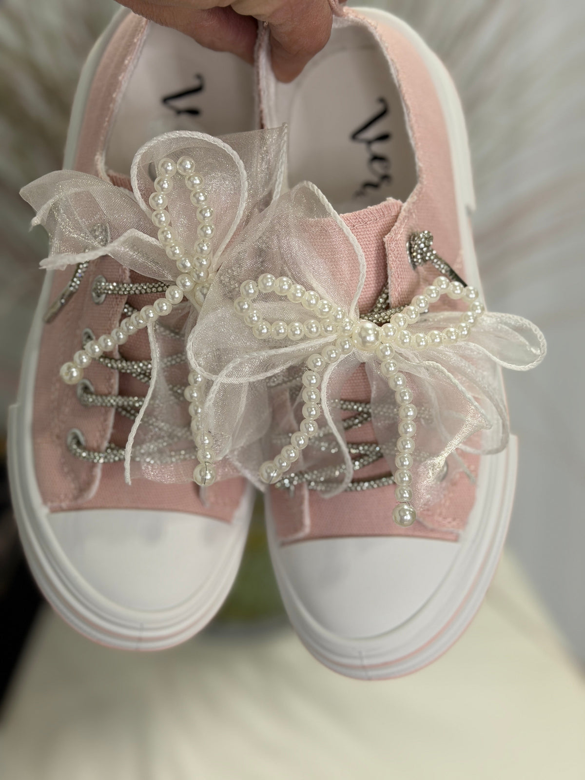 Very G Aman Light Pink Pearl Sneakers *Final Sale*
