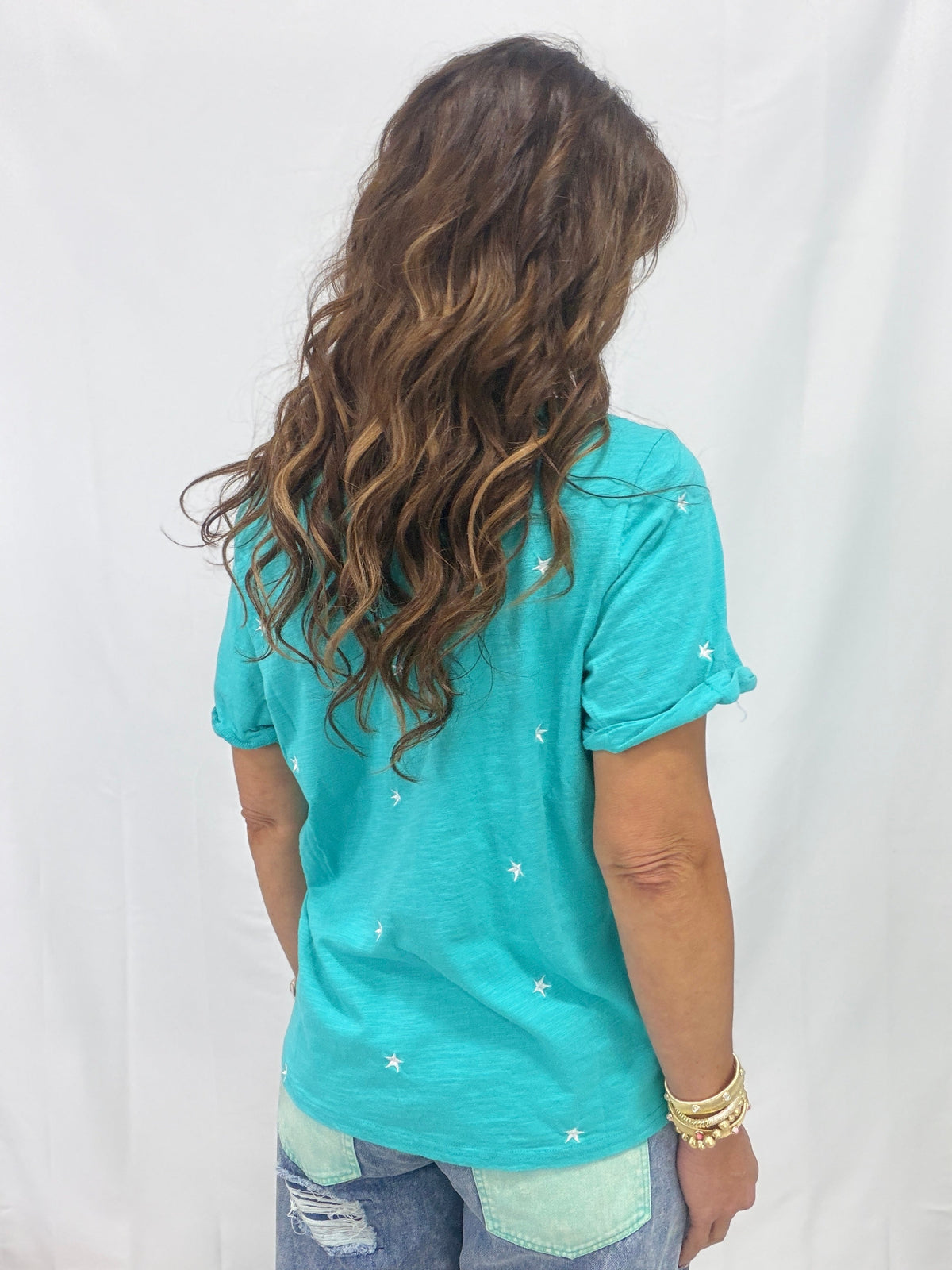 Moonlit Mood Embroidery Washed Top In 2 Colors