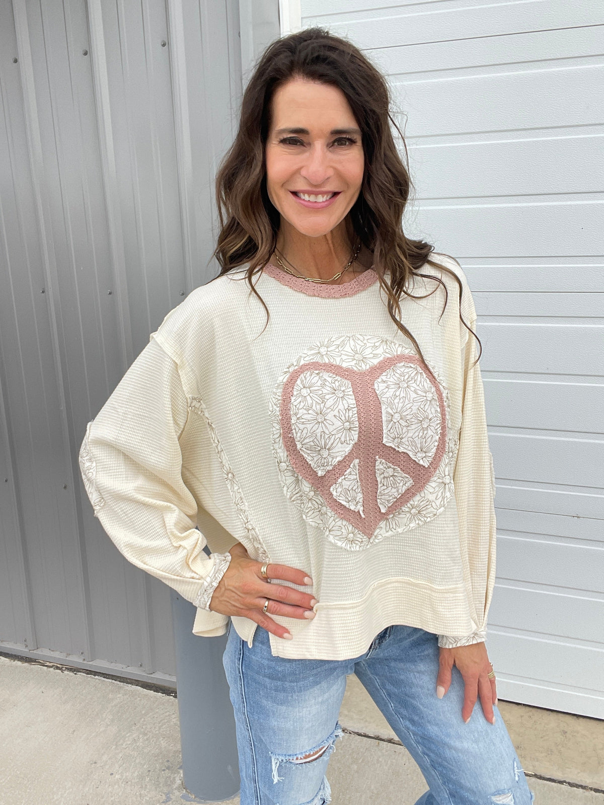 Pol Always Loving You Knit Crewneck Pullover In 4 Colors: Olive, Pink, Blue, Cream *Final Sale*