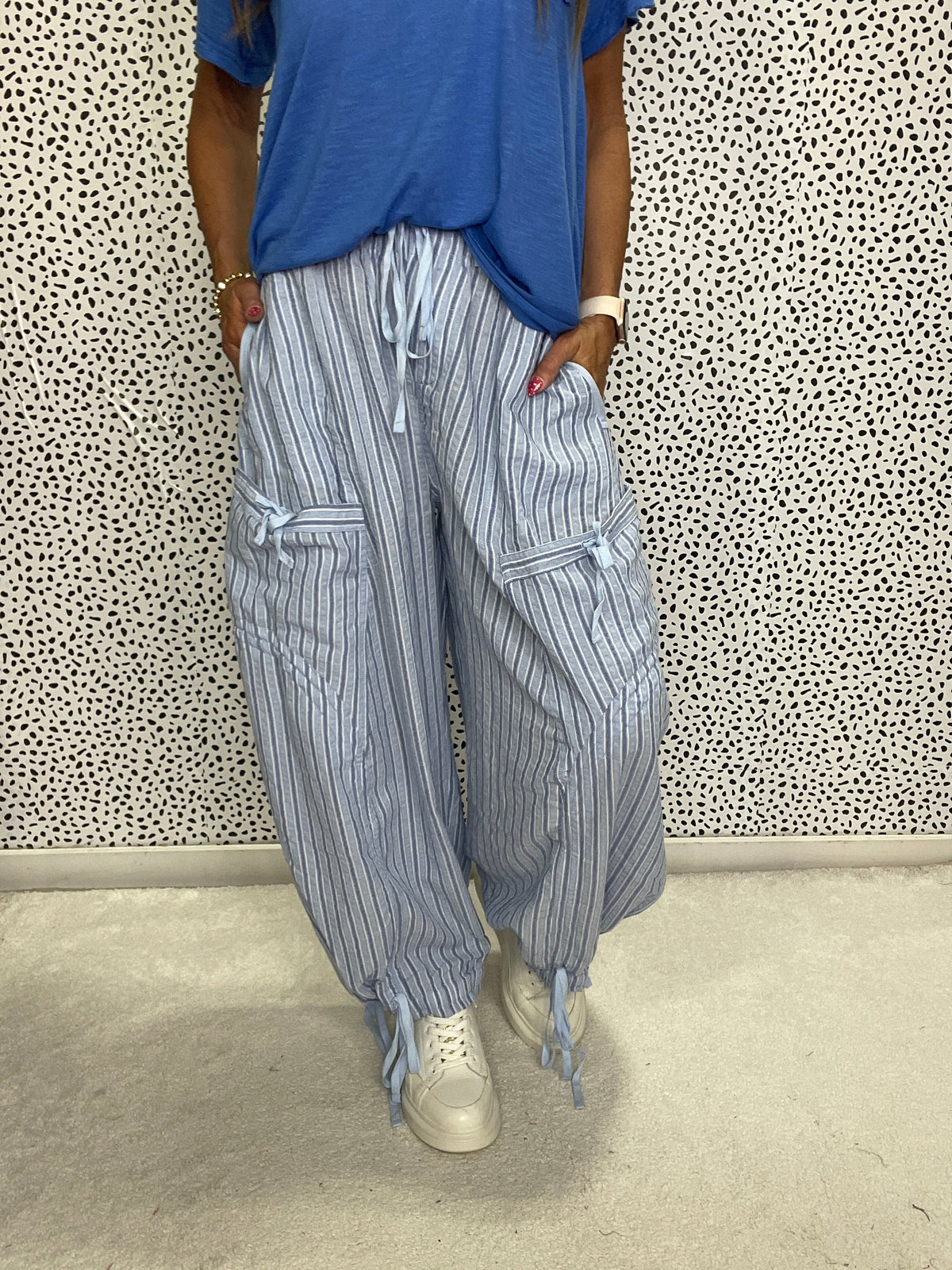 DriftLine Striped Cargo Joggers In 2 Colors