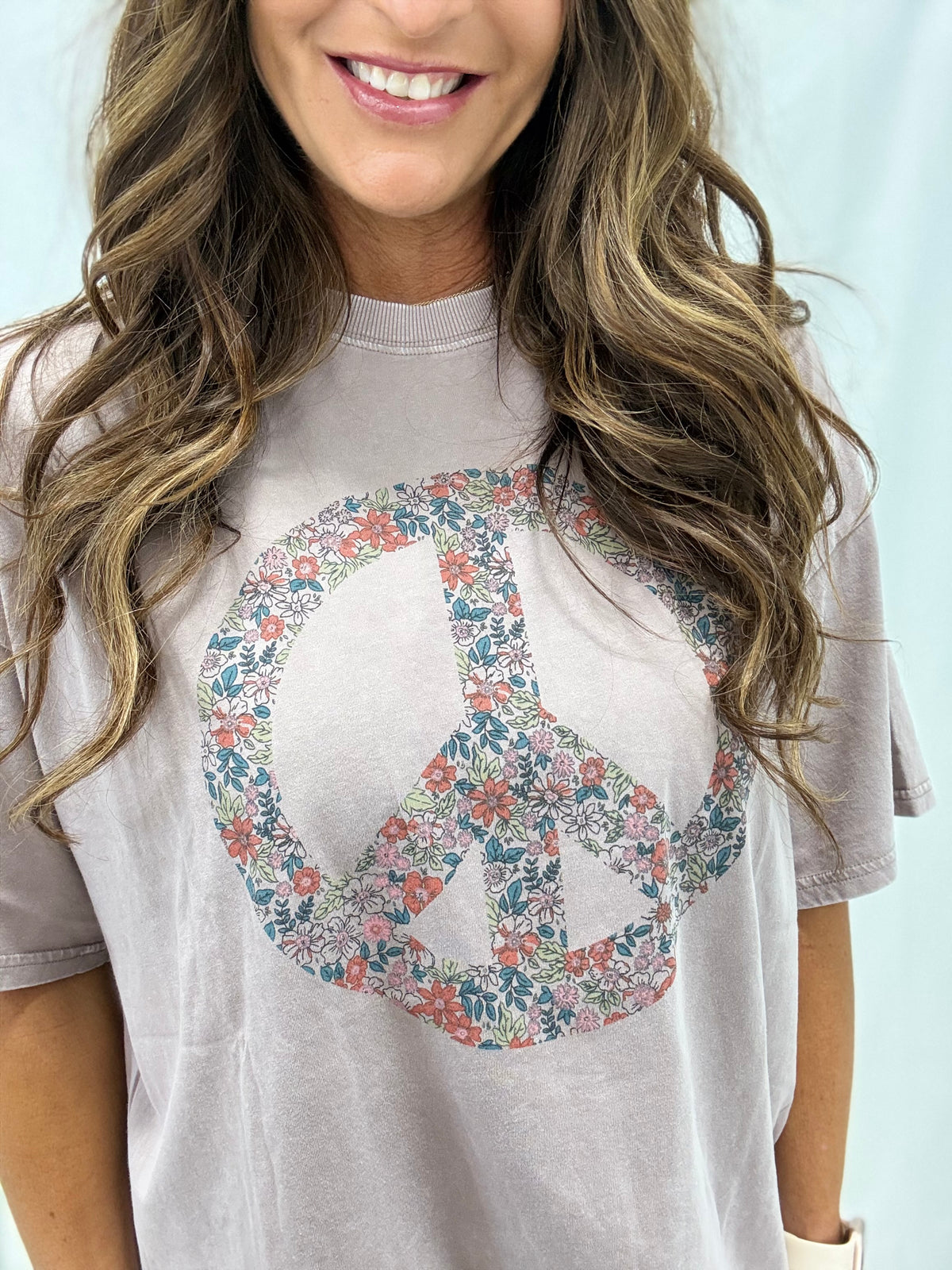 Dream Of Peace Mineral Washed Top In 3 Colors