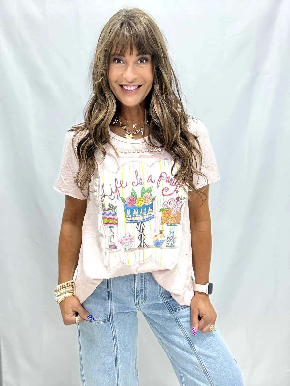 Life Is A Party Tattered Tee