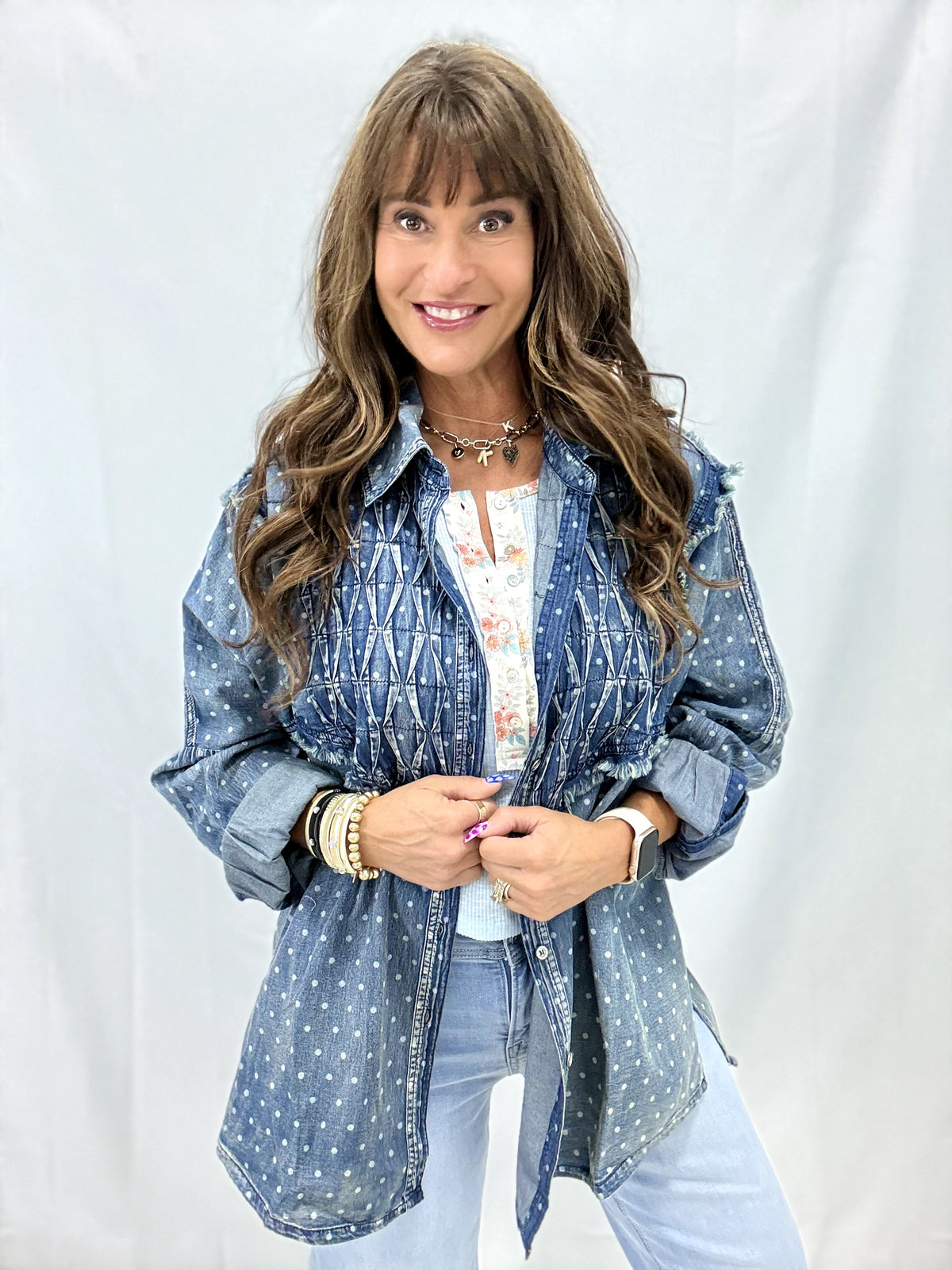 Vintage Charm Polka Dot Top