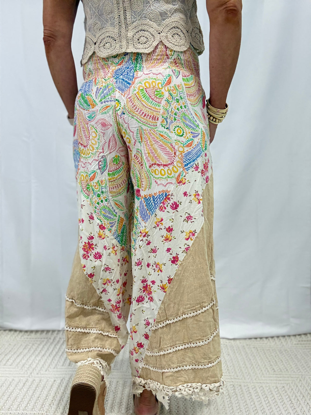 Oli & Hali Nature Festival Smocked Waist Pants