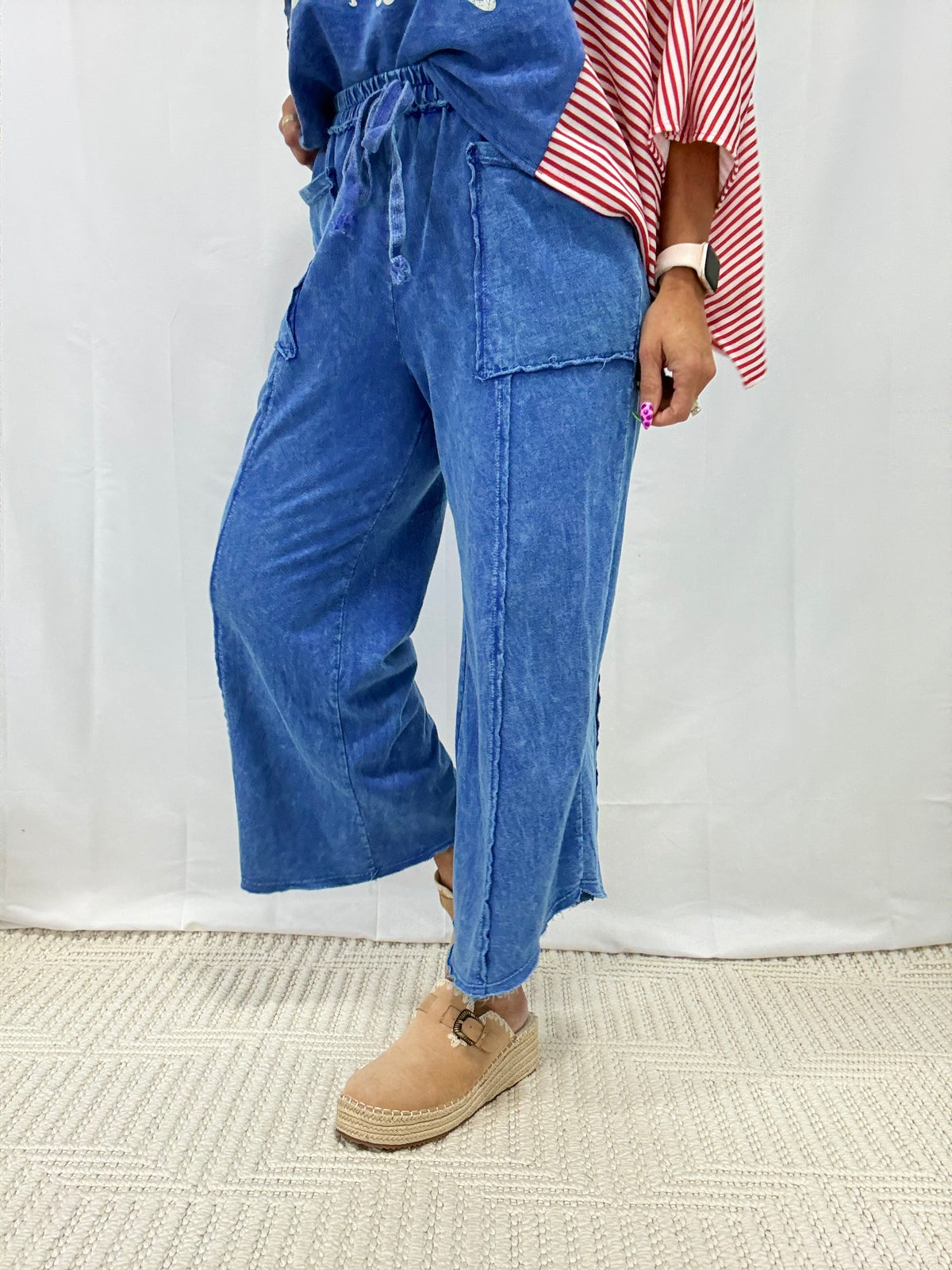 It's A Vibe Front Tie Pants In 10 Colors