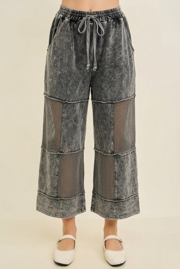 Moving To You Mesh Cropped Pants In 4 Colors
