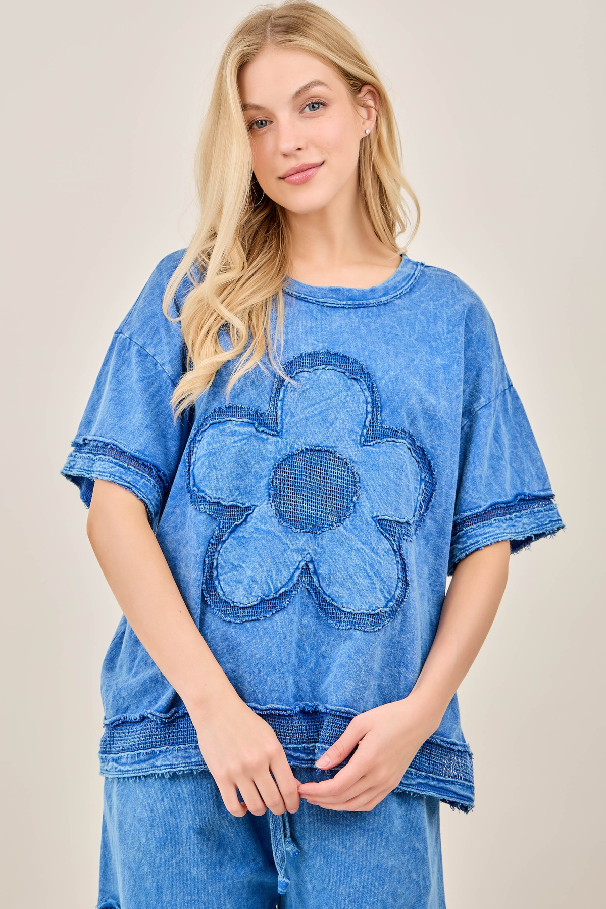Moving To You Mesh Daisy Patched Top In 3 Colors