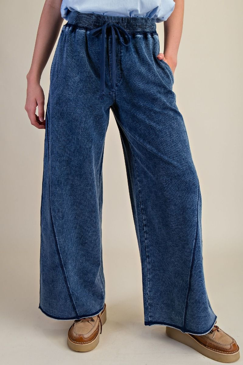 Cloud Drift Wide Leg Lounge Pants In 2 Colors