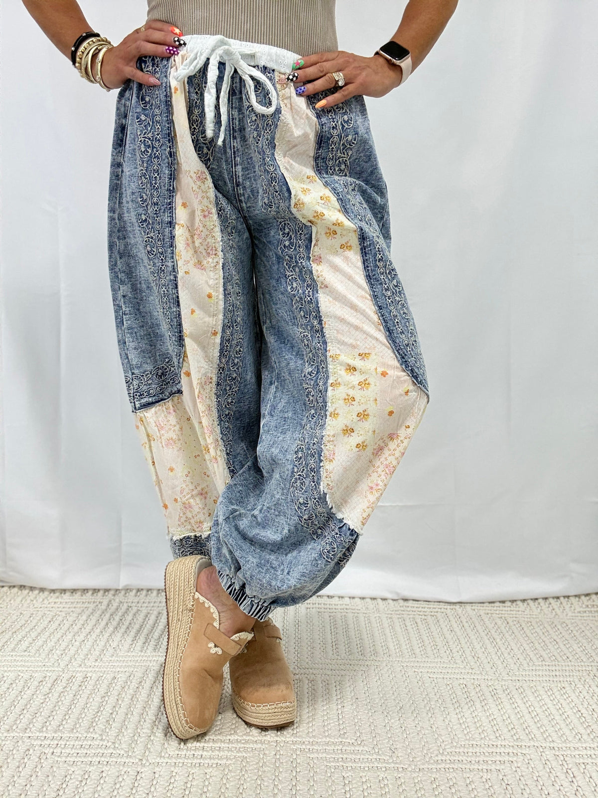POL In The Meadow Elastic Waist Pants In 2 Colors