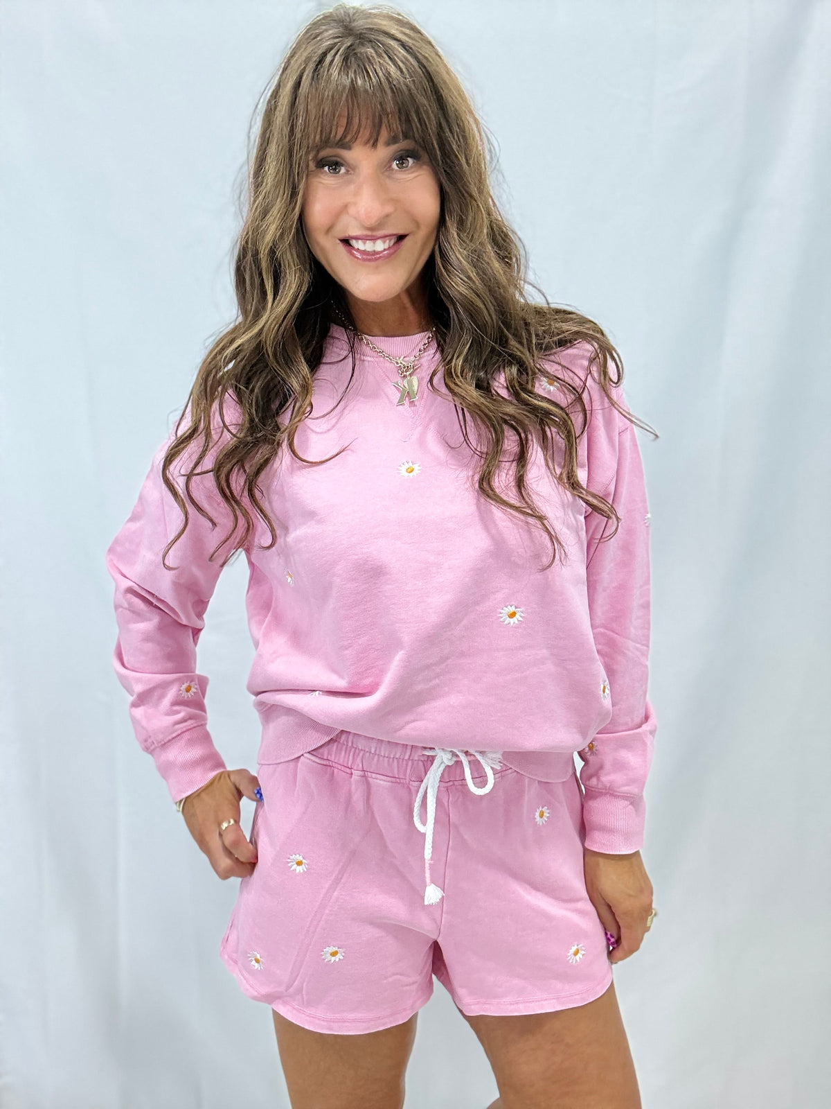 Daisy Days Crewneck In  2 Colors