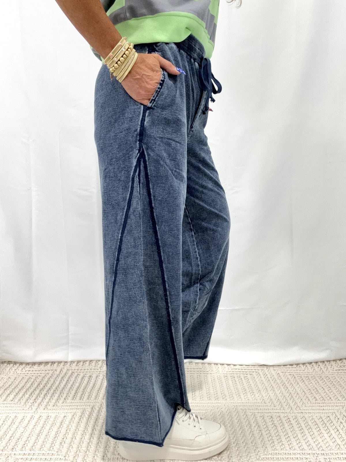 Cloud Drift Wide Leg Lounge Pants In 2 Colors