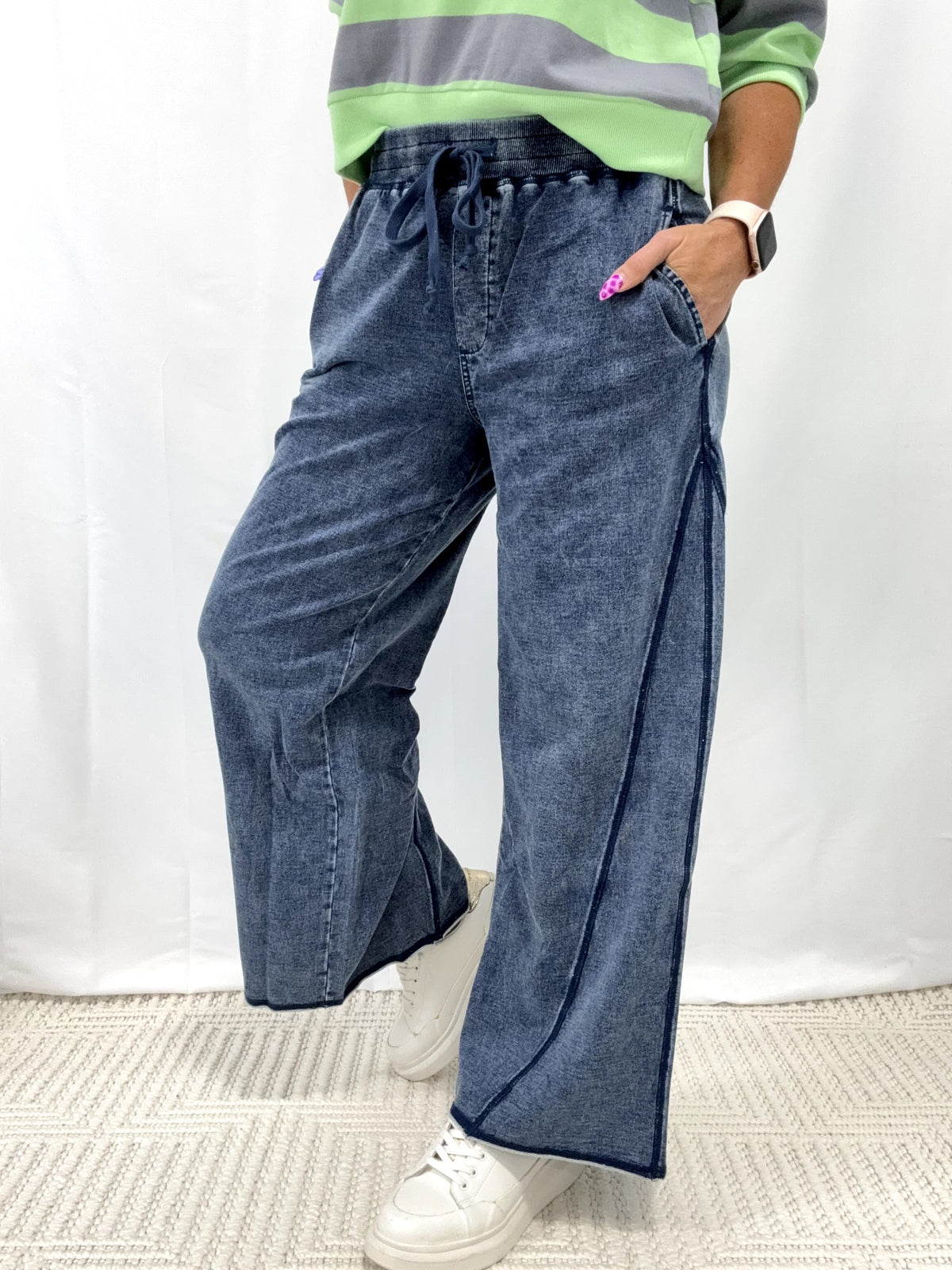 Cloud Drift Wide Leg Lounge Pants In 2 Colors