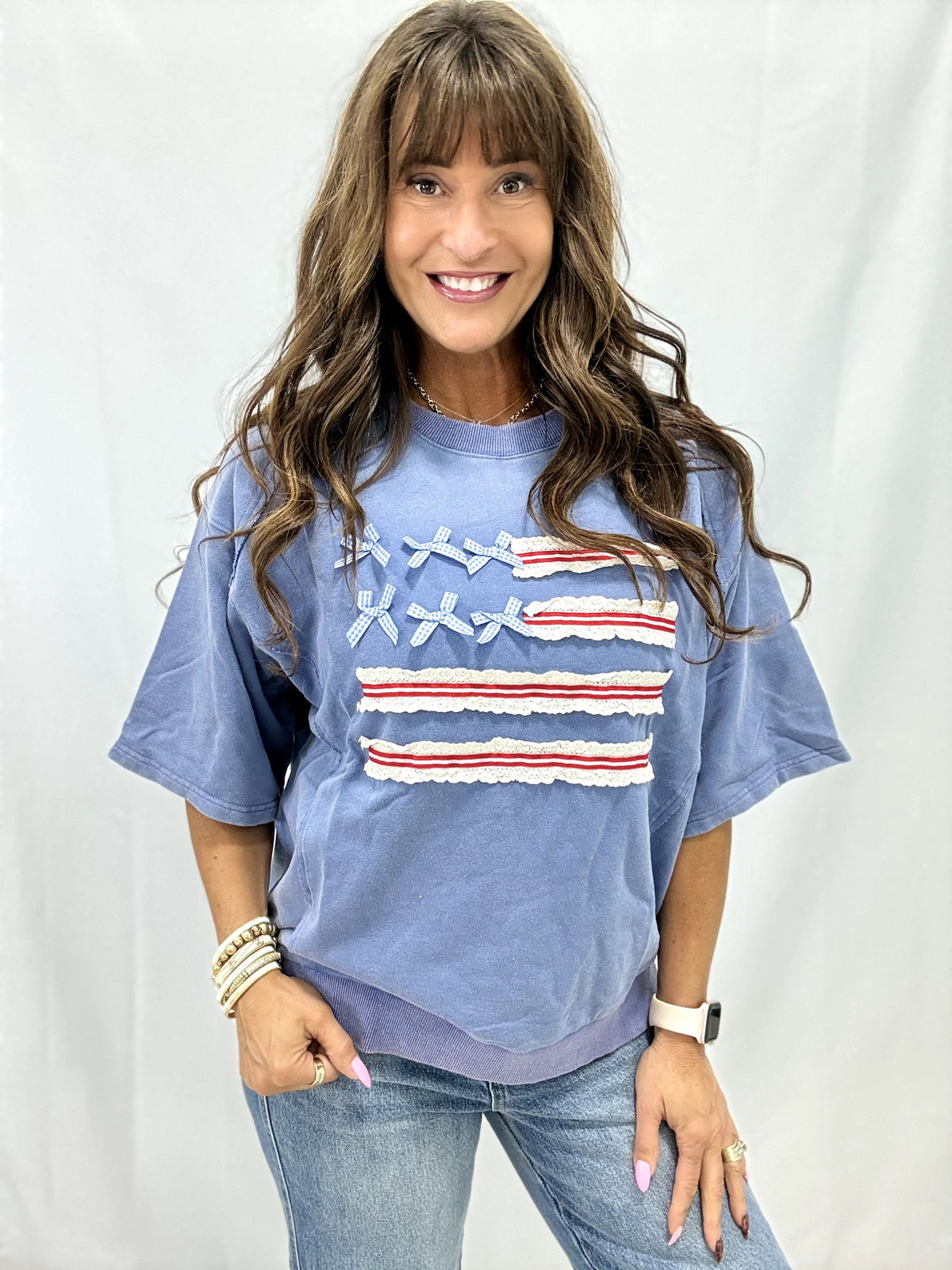 Stars & Snuggles Terry Knit Pullover In 4 Colors