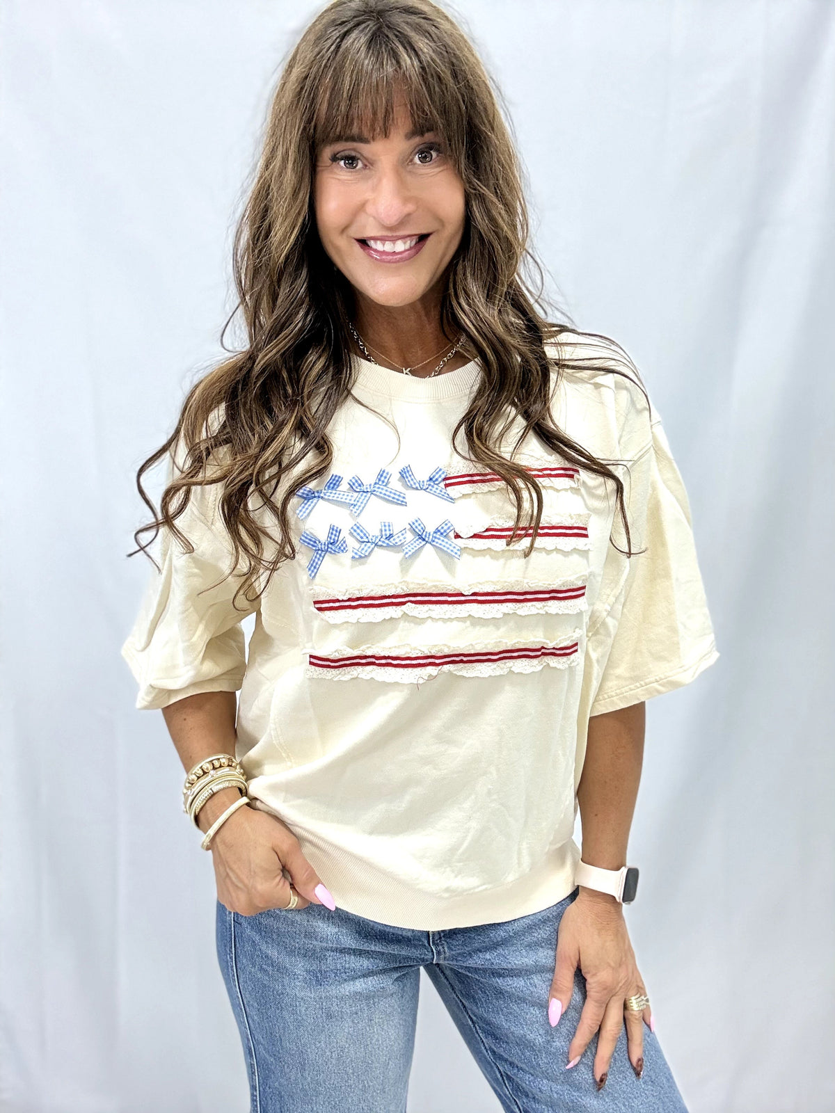 Stars & Snuggles Terry Knit Pullover In 4 Colors