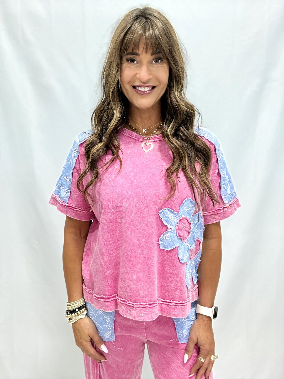 Wildflower Party Mineral Washed Top In 2 Colors