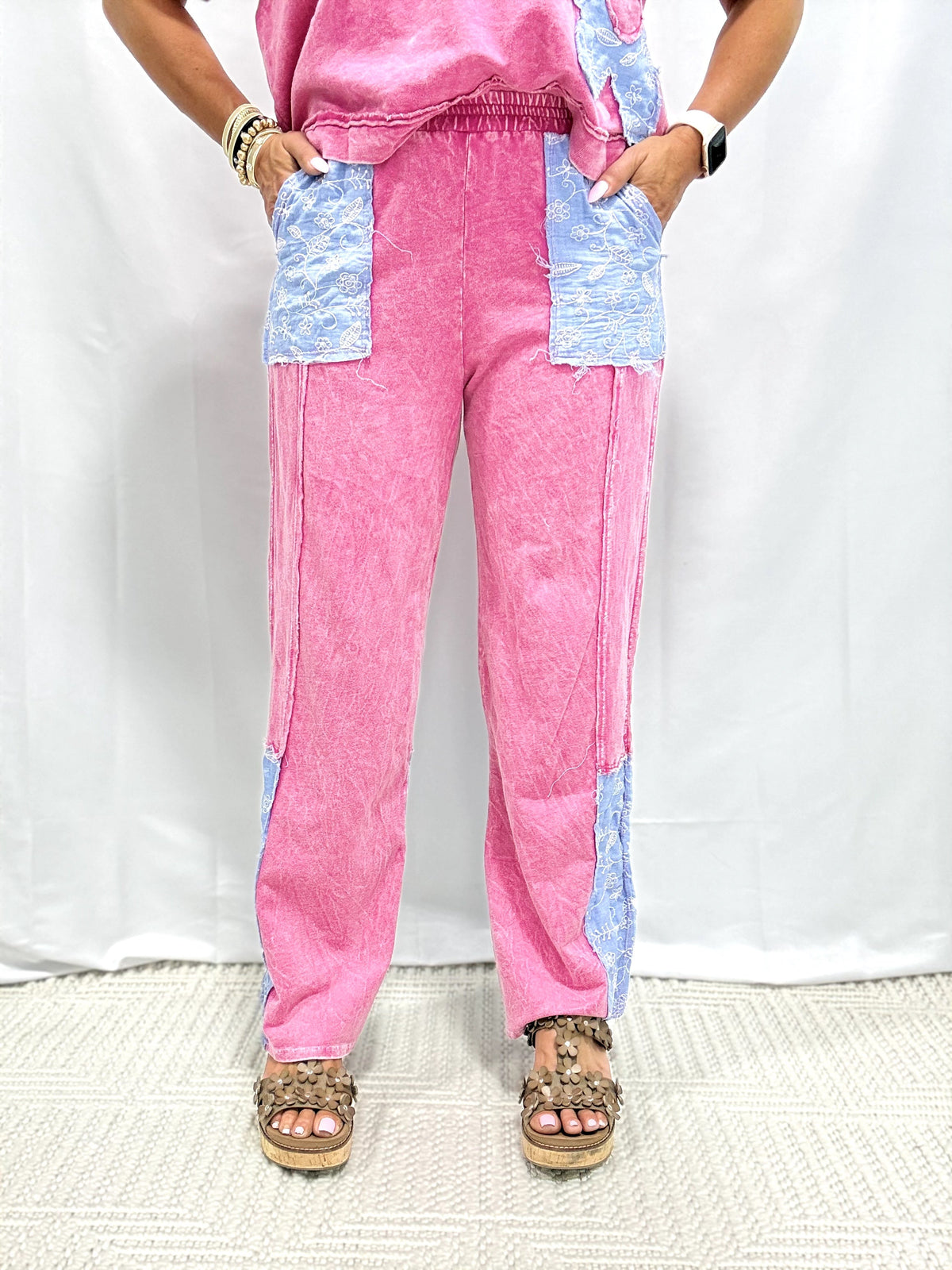 Wildflower Party Mineral Washed Pants In 2 Colors